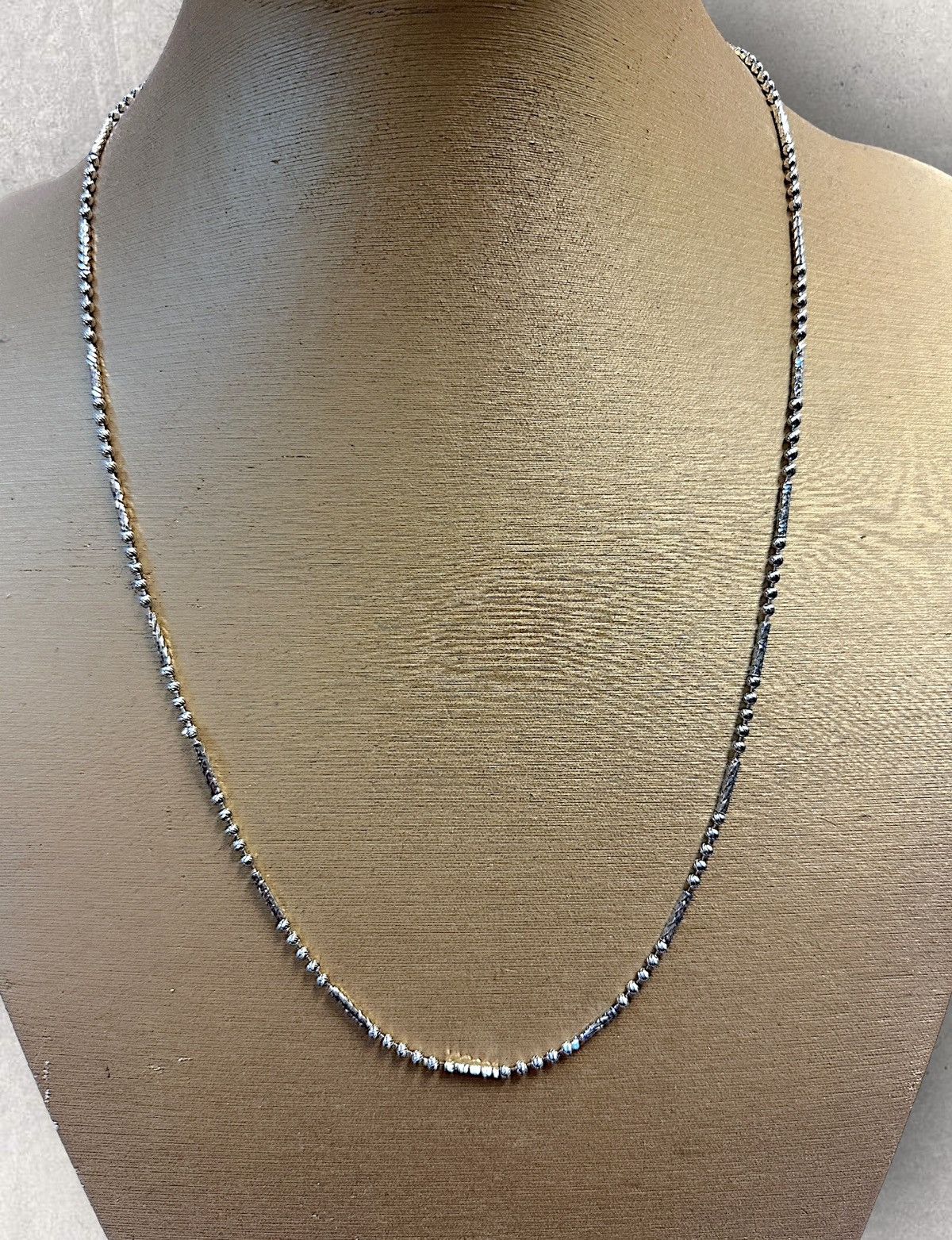 Other Alternating Ball & Diamond Cut Chain Necklace Size ONE SIZE - 1 Thumbnail