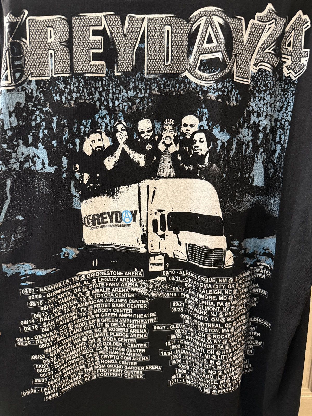 Other $uicideboy$ Suicideboys Grey Day 2024 Tour Tee Size XL Size US XL / EU 56 / 4 - 6 Thumbnail