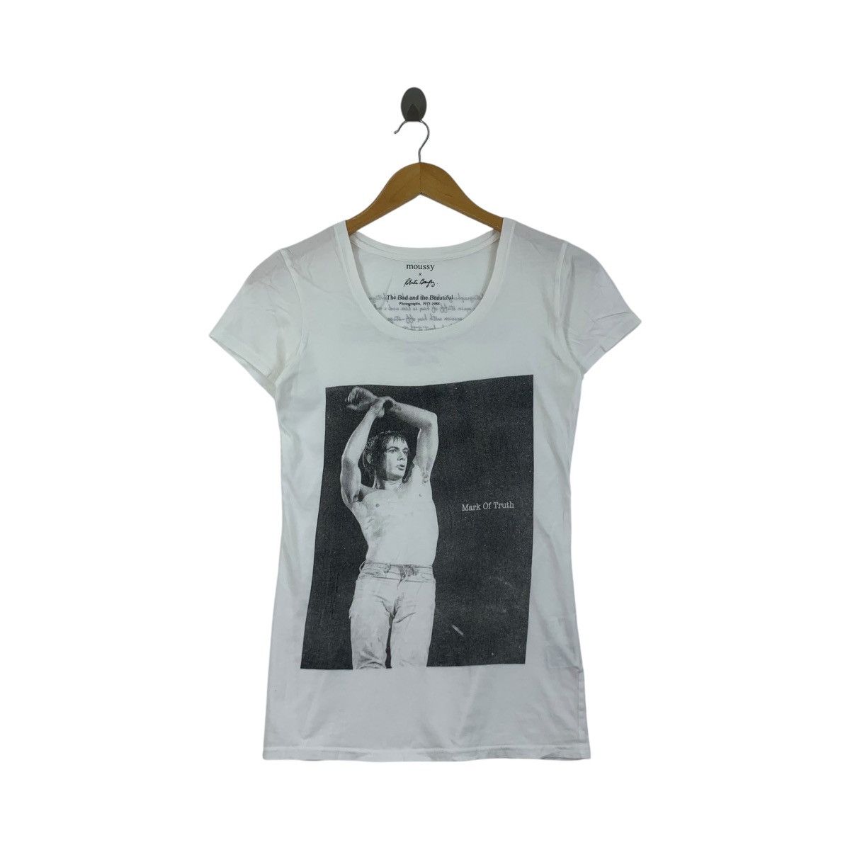 MOUSSY ROBERTA BAYLEY FOTOFOLIO x MOUSSY Iggy Pop Punk Tee Shirt Size XS / US 0-2 / IT 36-38 - 1 Thumbnail