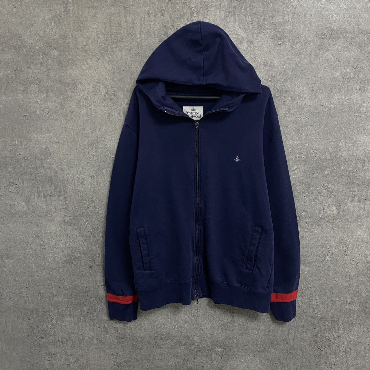 Vivienne Westwood Vintage Vivienne Westwood Zip Hoodie Orb Small Logo Size US XL / EU 56 / 4 - 1 Thumbnail