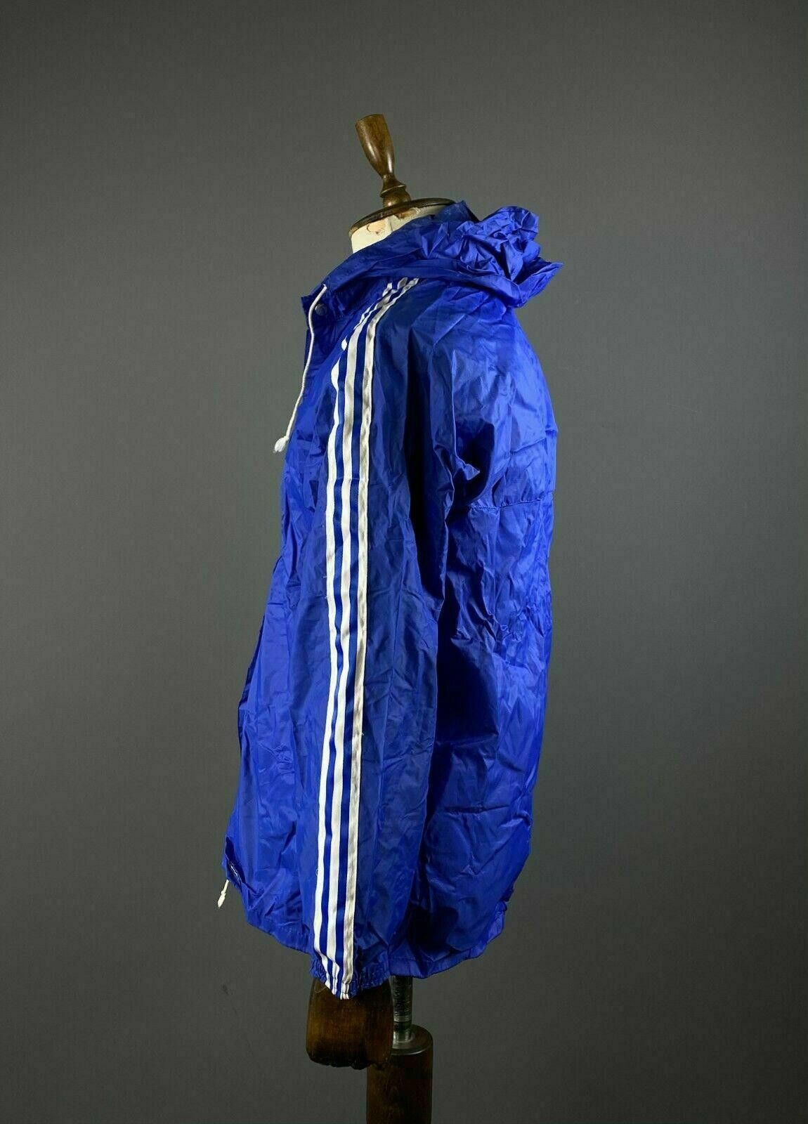 Adidas Men Vintage Adidas Ventex Blue Nylon Track Jacket Size M Size US M / EU 48-50 / 2 - 6 Thumbnail