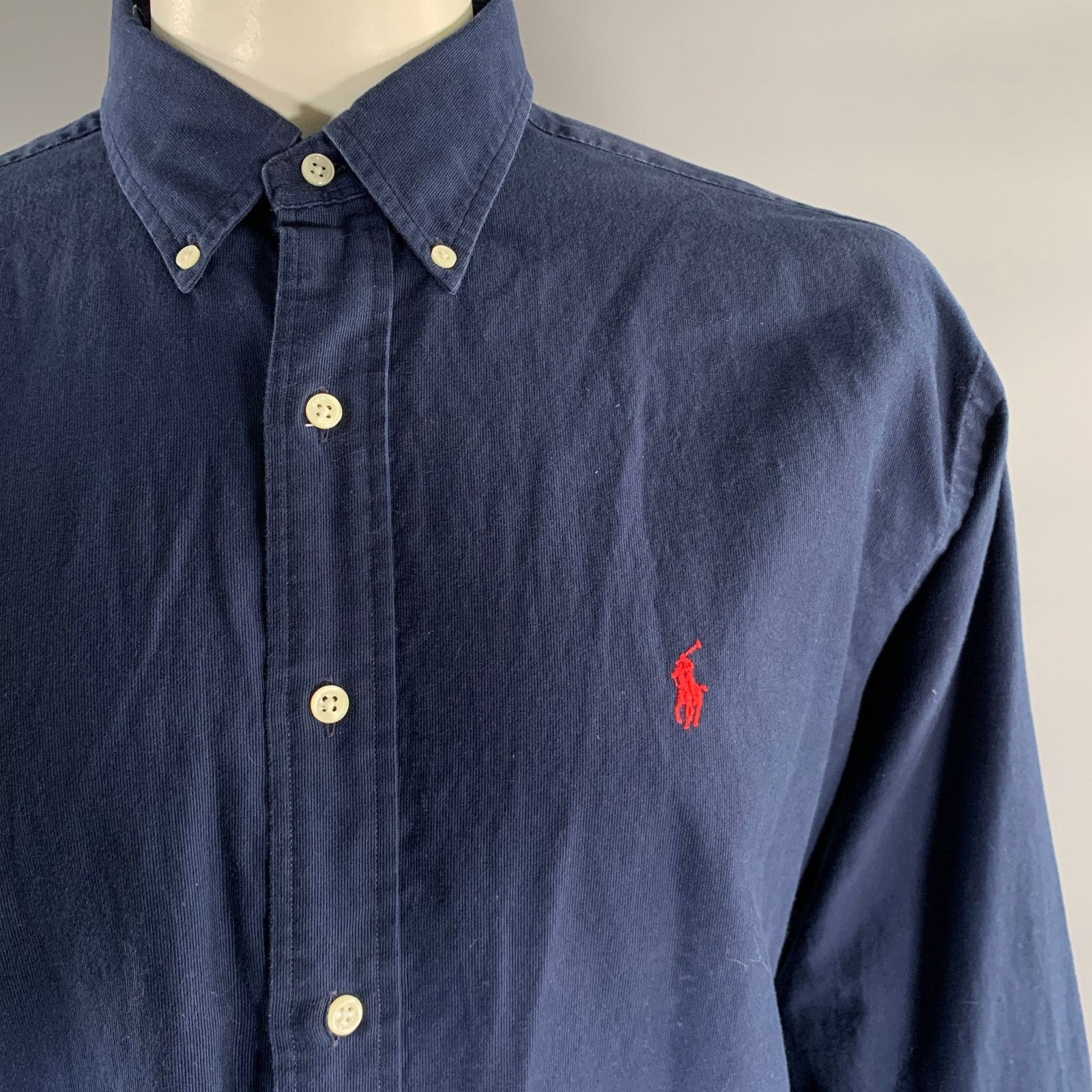 Ralph Lauren RALPH LAUREN Size XL Navy Cotton Long Sleeve Shirt Size US XL / EU 56 / 4 - 2 Thumbnail