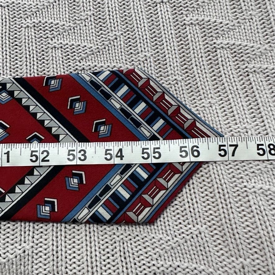 Vintage Vintage Gino Pompeii red bandana print tie Size ONE SIZE - 4 Thumbnail