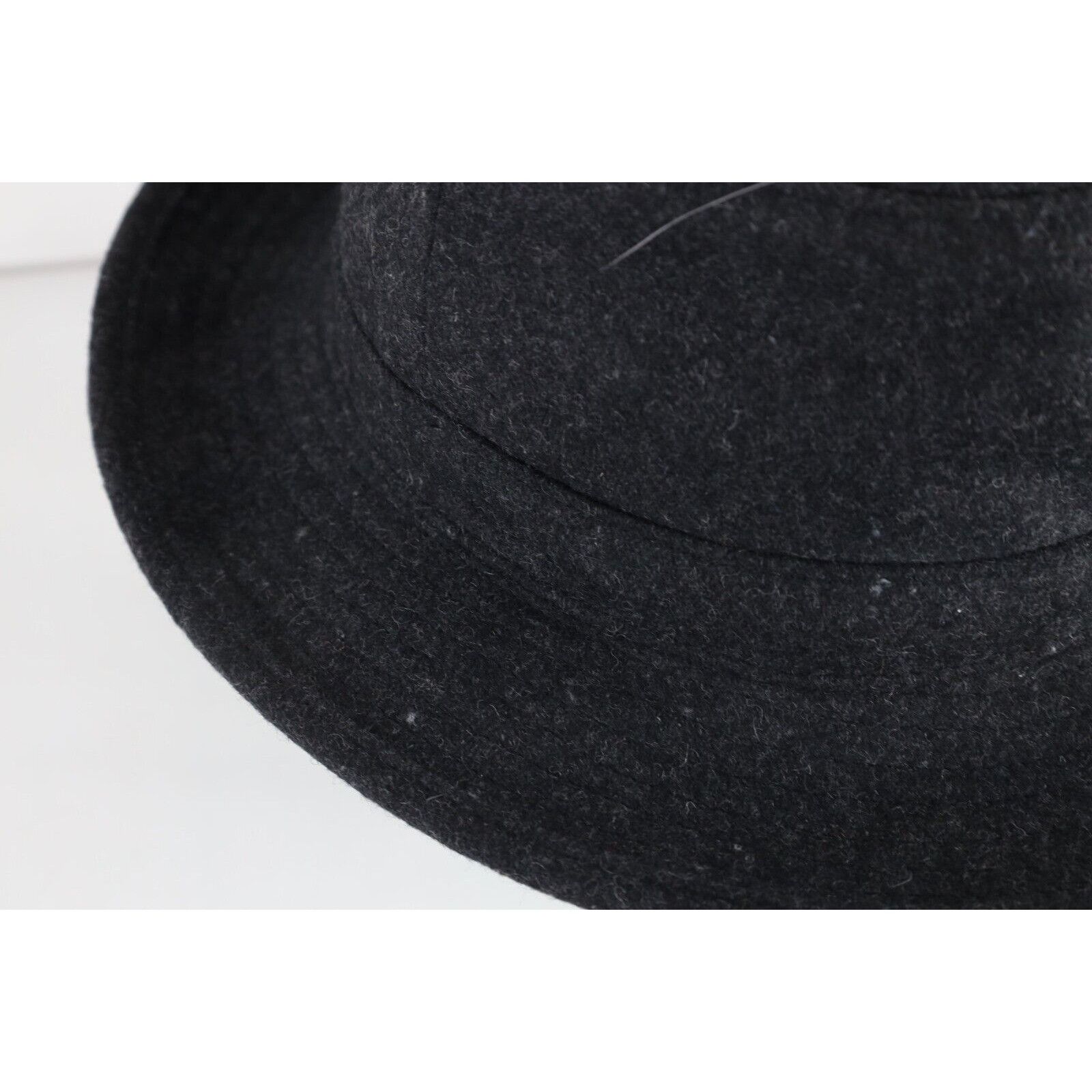 Vintage Duluth Trading Co Blank Wool Blend Winter Crusher Fedora Hat Size ONE SIZE - 4 Thumbnail