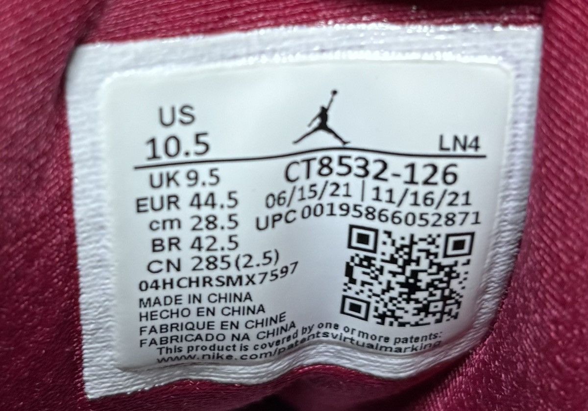 Jordan Brand Jordan 3 Retro Cardinal Red 2022 Size 10.5 Size US 10.5 / EU 43-44 - 7 Thumbnail