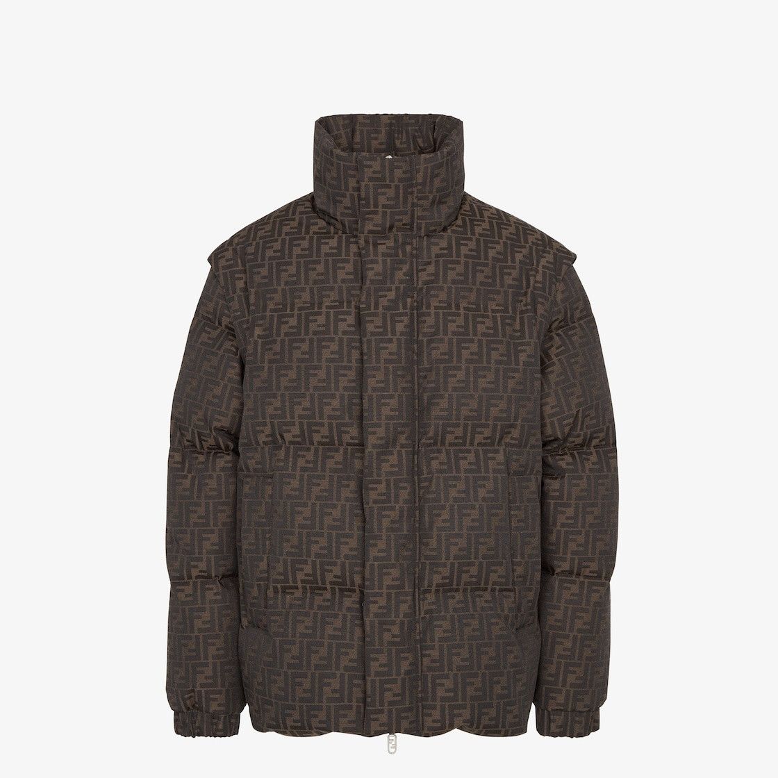 o1s1wg111225 FAA946 Down Jacket in Brown/Black