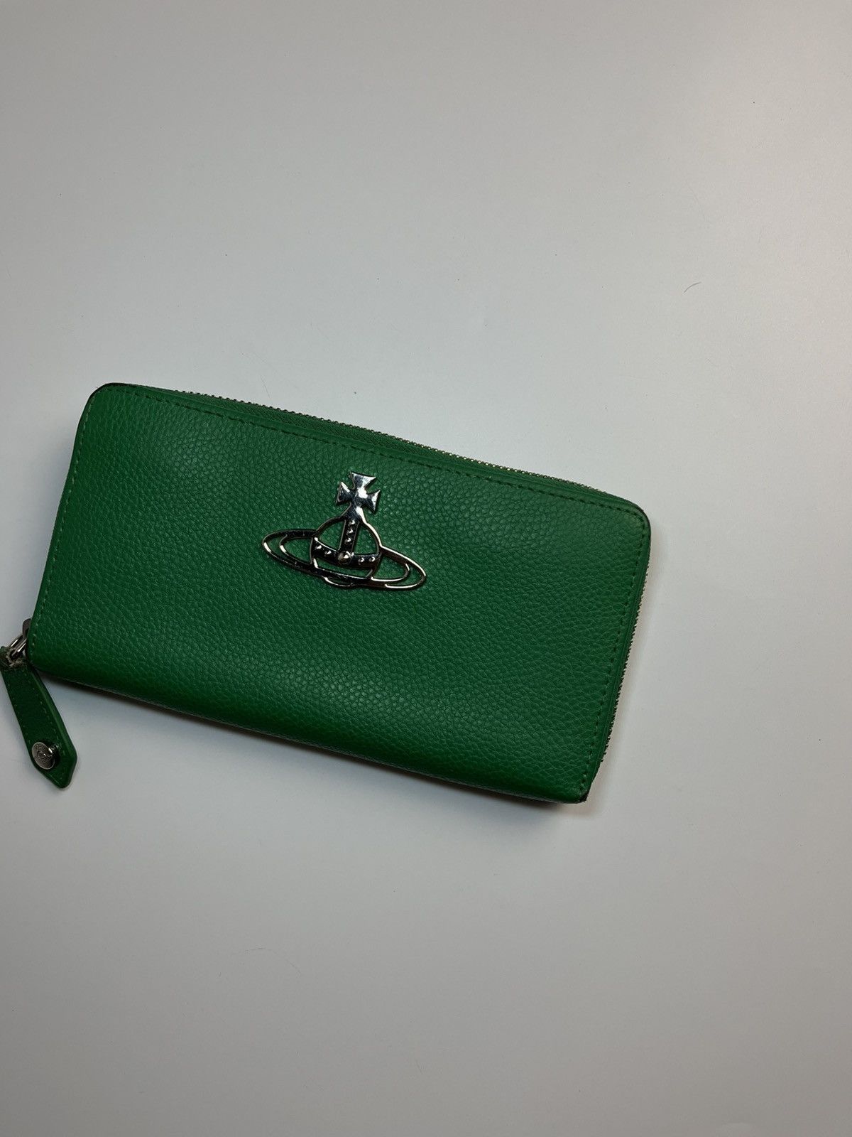 Vivienne Westwood Vivienne Westwood Green Leather Long Wallet Size ONE SIZE - 4 Thumbnail