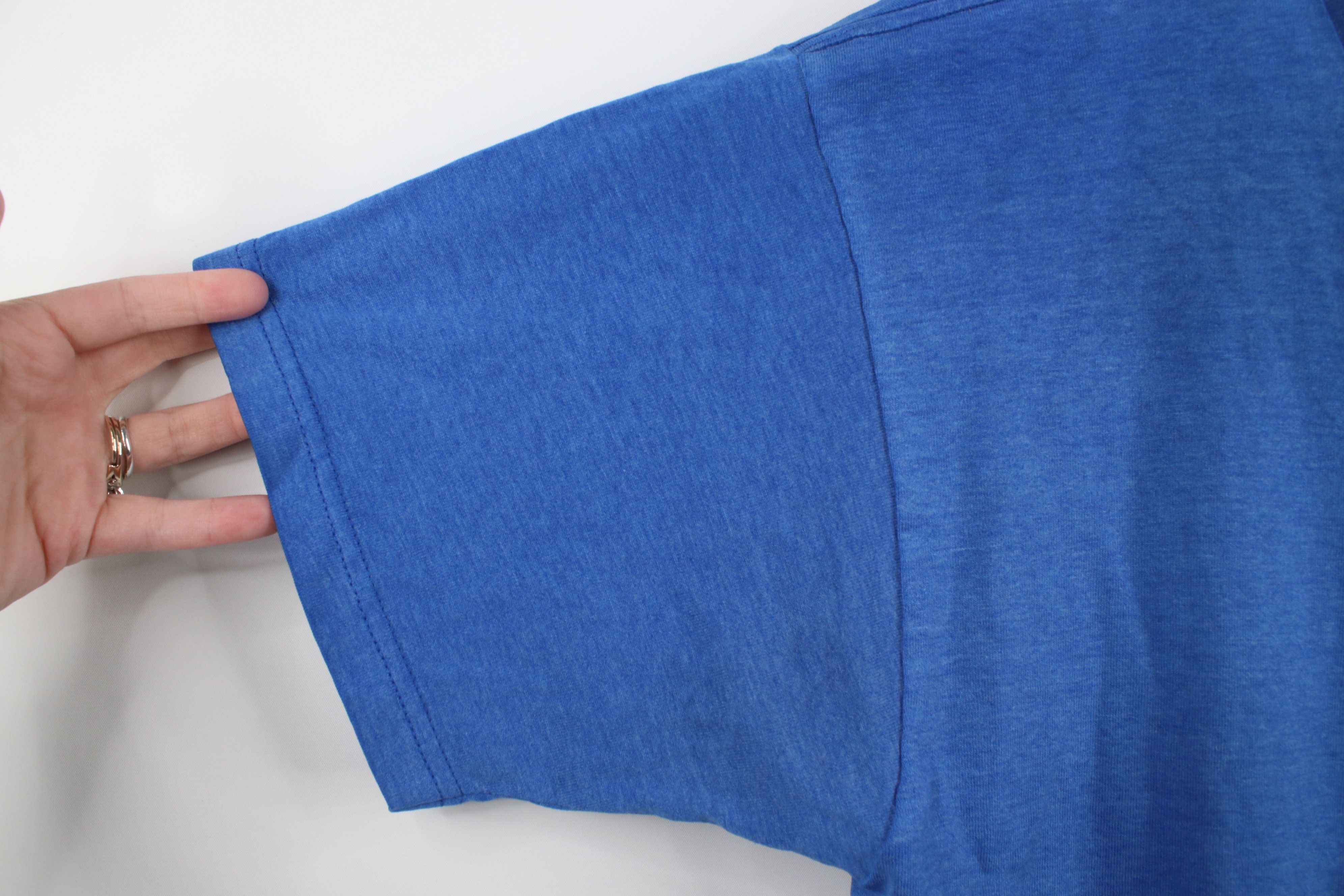 Vintage Vintage 90s Streetwear Short Sleeve T-Shirt Heather Blue Size US L / EU 52-54 / 3 - 6 Thumbnail