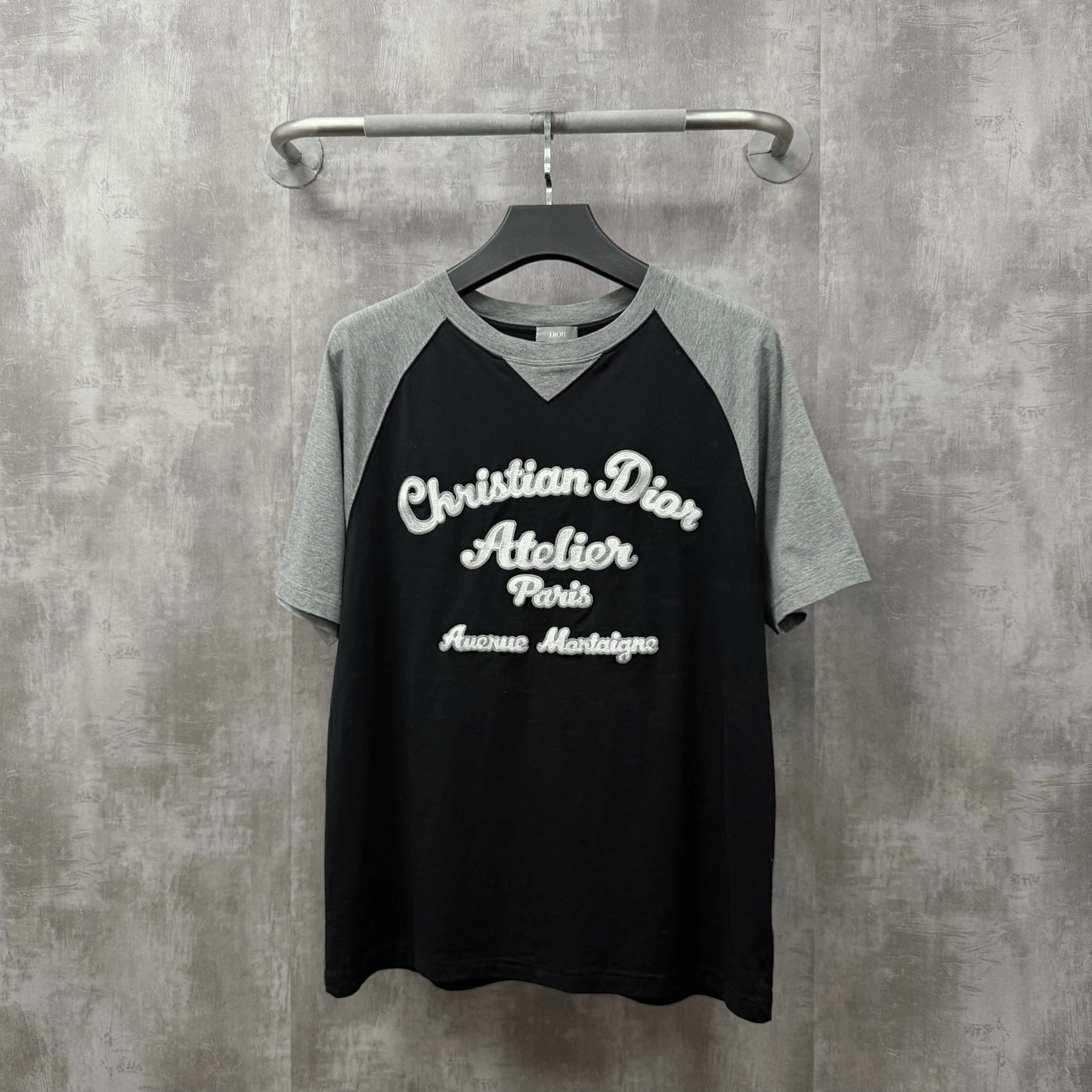 Dior Dior Black Gray Colorblock Logo T-Shirt Size US M / EU 48-50 / 2 - 1 Thumbnail