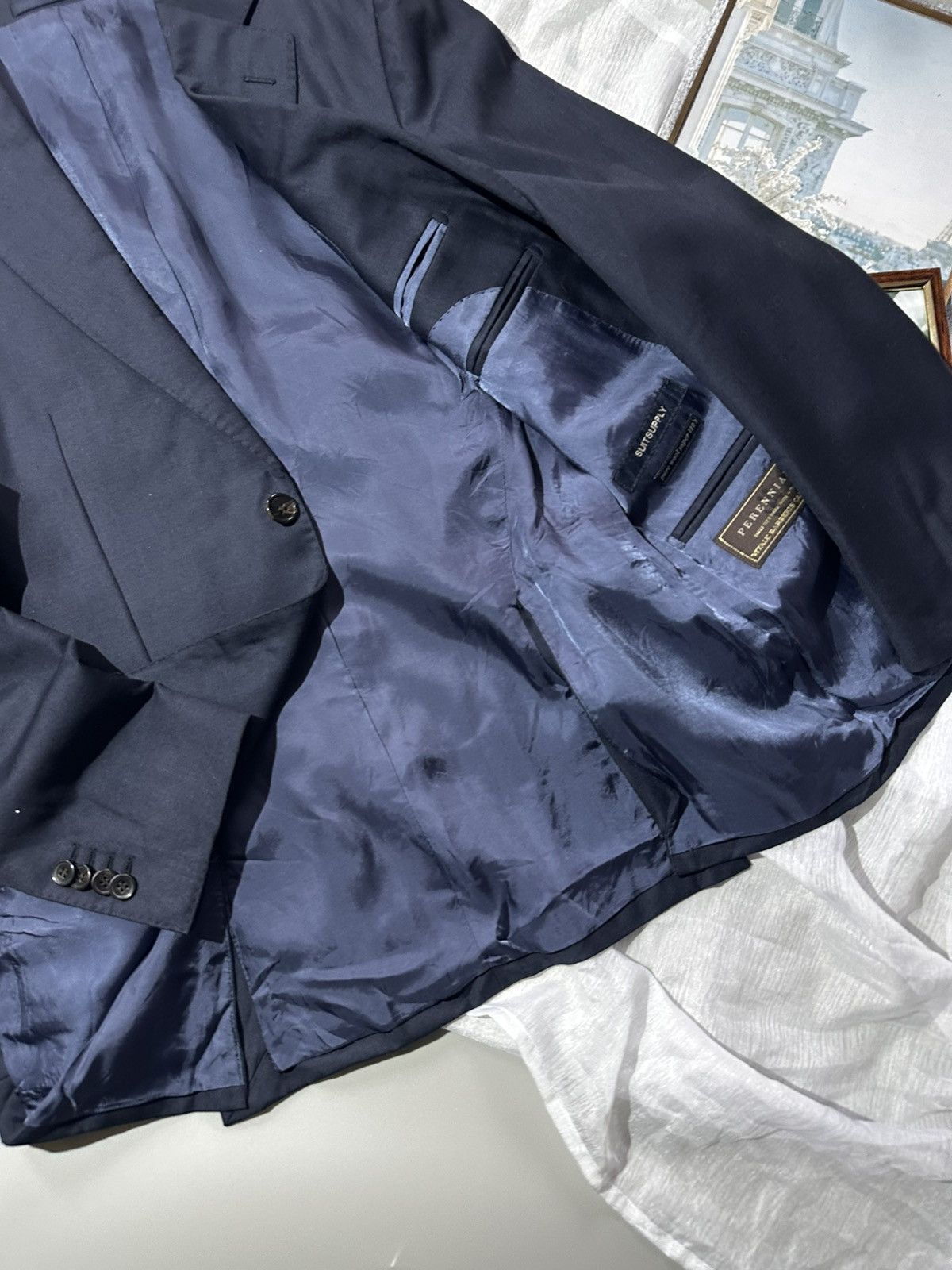 Suitsupply Perennial Blazer Pure Wool Super 110s VitaleBarberisCanonico Size 44R - 11 Thumbnail