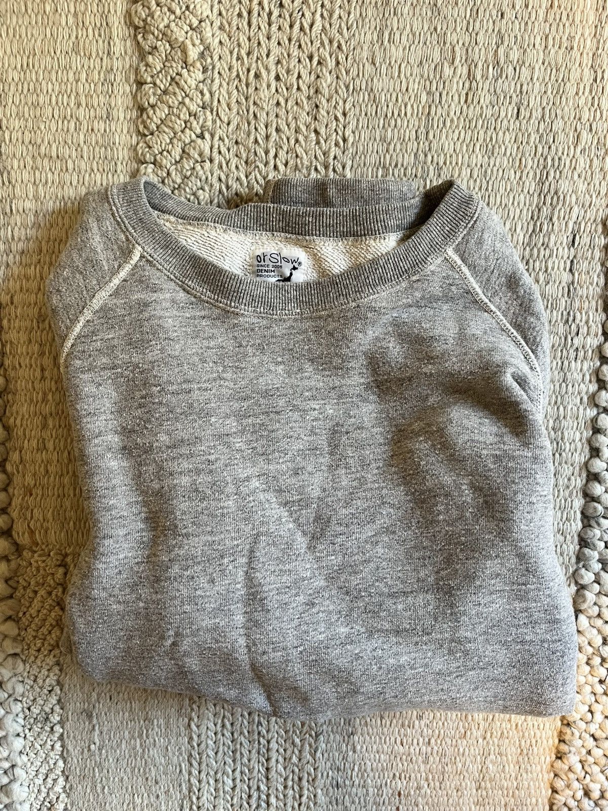 Orslow ORSLOW Loopwheel Crewneck Sweatshirt - Heather Grey Size US L / EU 52-54 / 3 - 2 Thumbnail
