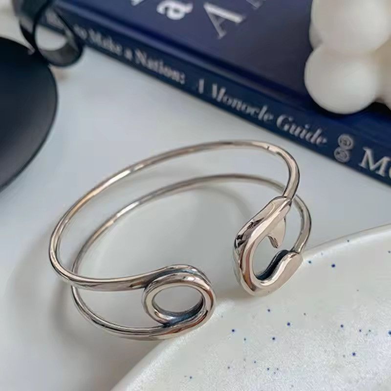 Jewelry Silver Bangle Bracelet Size ONE SIZE - 2 Thumbnail