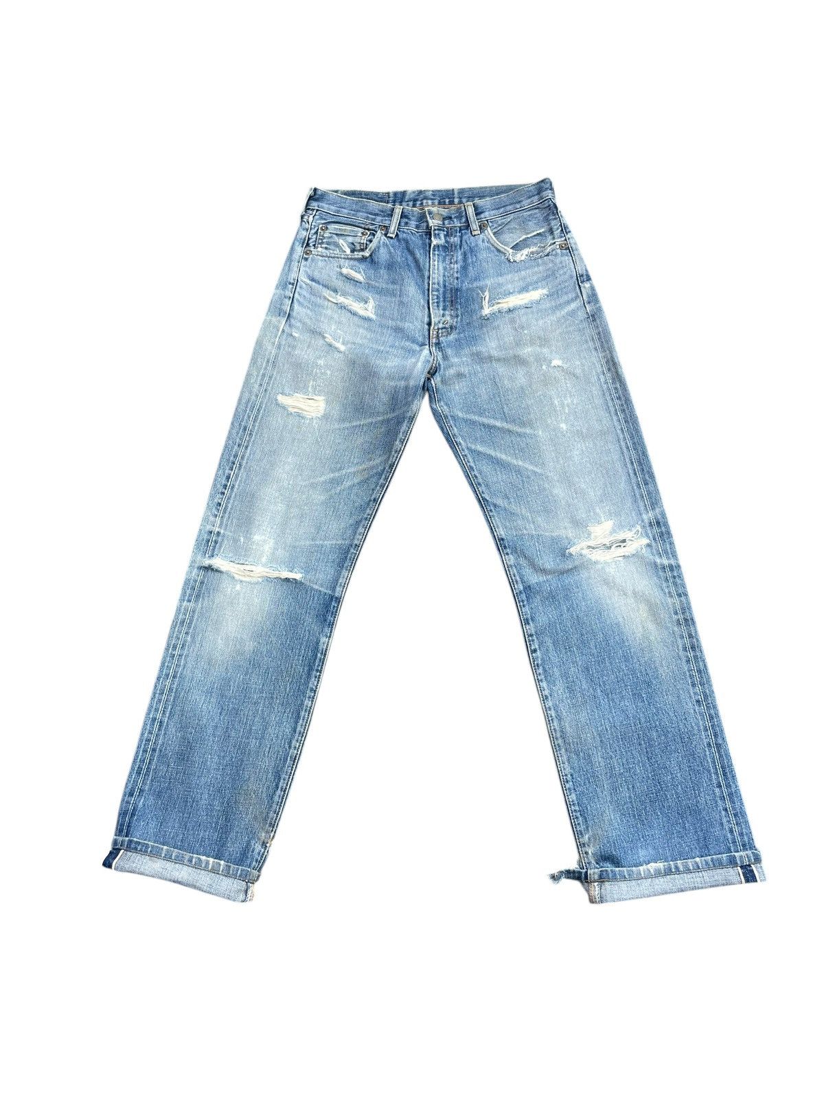 Levi's Vintage Levi’s 502XX Selvedge Distressed Size US 31 - 1 Thumbnail