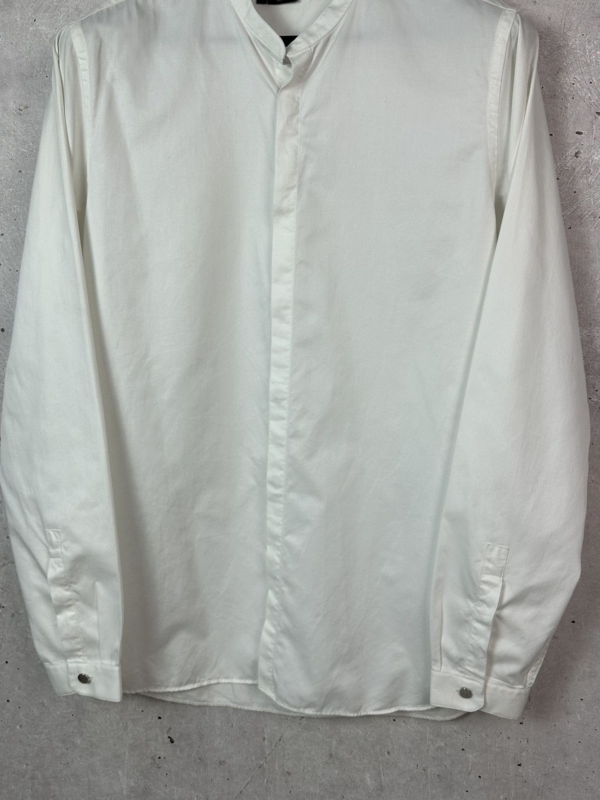 The Kooples The Kooples Fitted White Cotton Long Sleeve Men’s Shirt Size US L / EU 52-54 / 3 - 6 Thumbnail