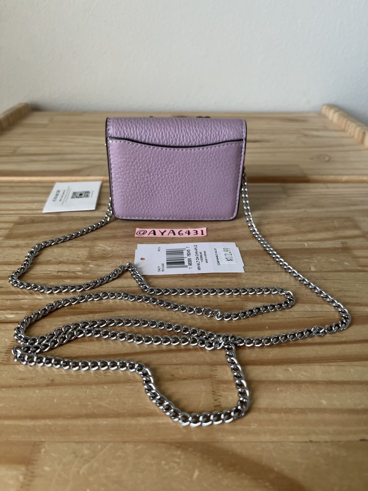 Coach Coach Mini Wallet On A Chain With Floral Applique Size ONE SIZE - 3 Thumbnail