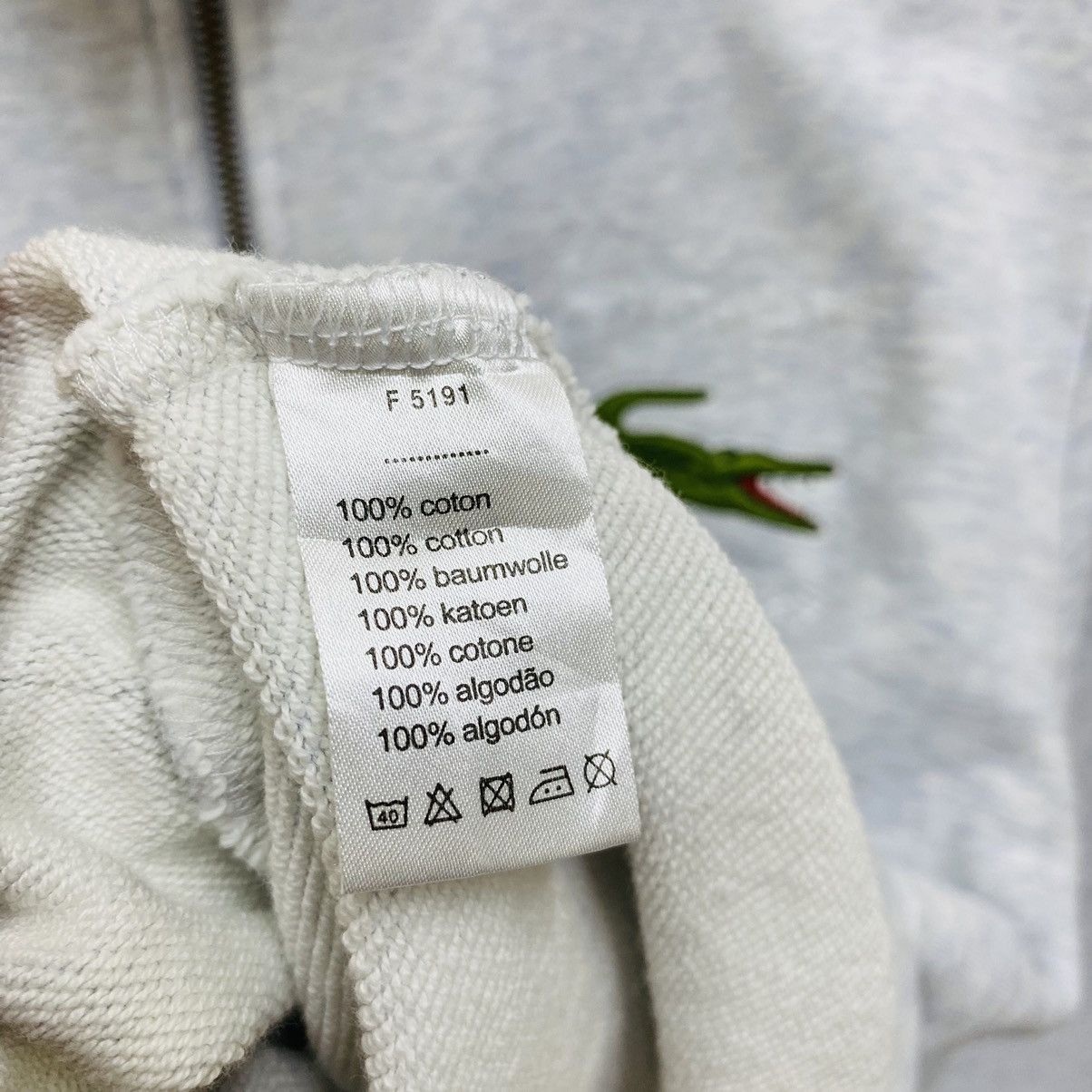 Lacoste Vintage Lacoste Sport Zip Up Sweatshirt Gray Track Jacket L Size US L / EU 52-54 / 3 - 12 Thumbnail