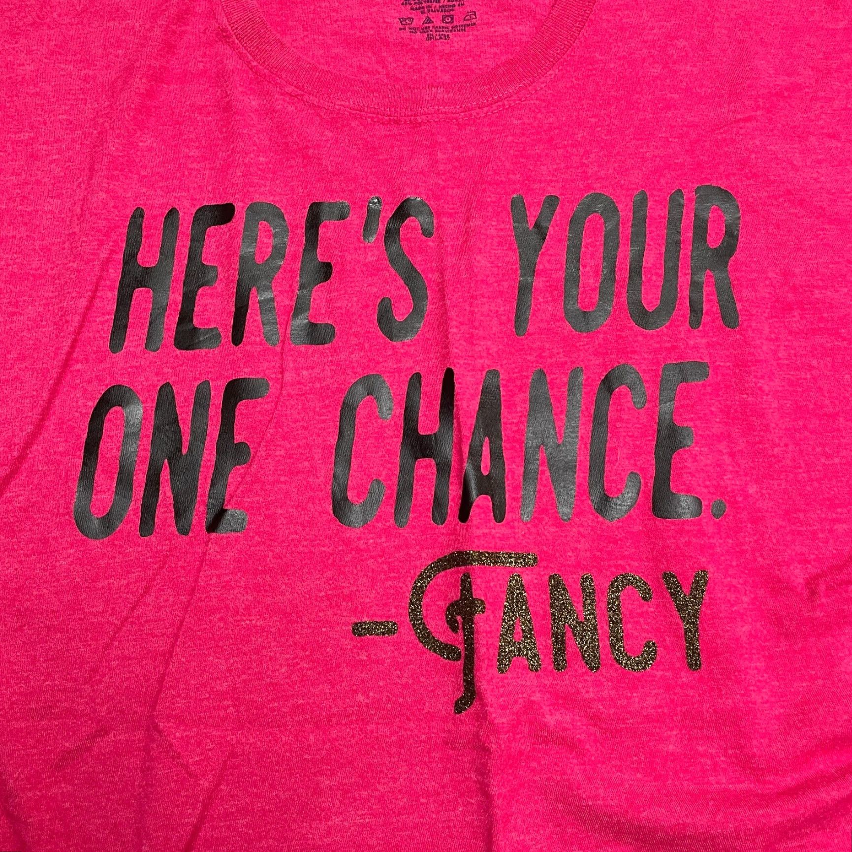 Fruit Of The Loom Fruit of the Loom T-Shirt Womens Large Red Graphic Print Casual Style Modern Lyrics Size L / US 10 / IT 46 - 4 Thumbnail
