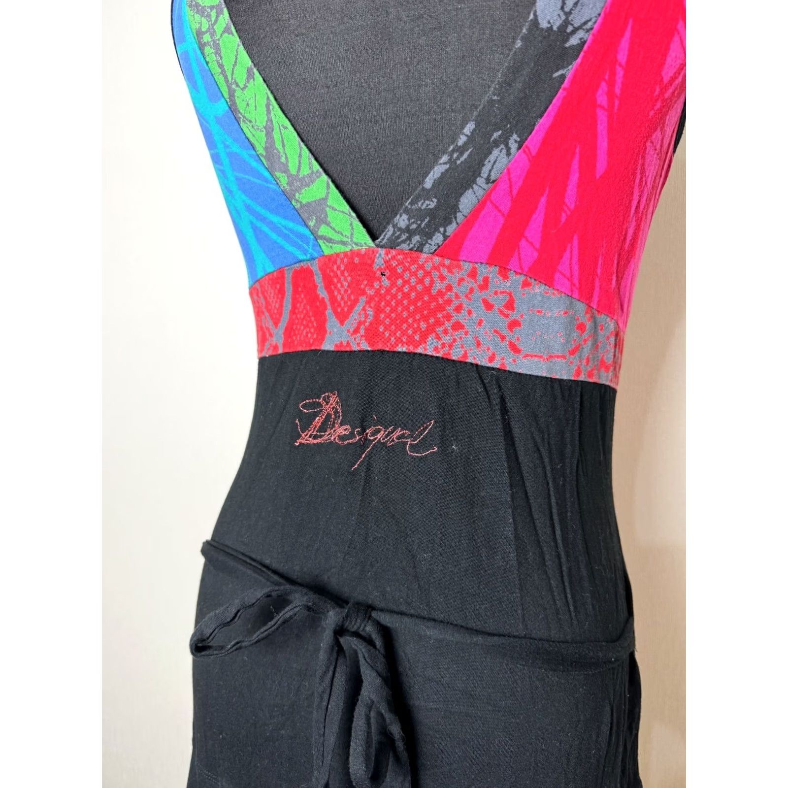 Desigual Desigual Dress Womens A-Line Size L Knee Length Multicoloured 101 cm (Very good) Girls? Mens? Size L / US 10 / IT 46 - 4 Thumbnail