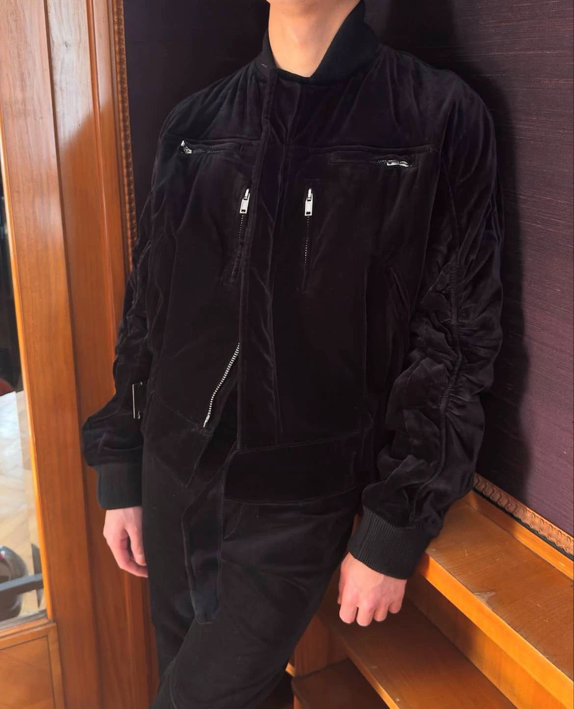 Haider Ackermann Haider Ackermann OG Velvet Bomber Jacket Black Size US M / EU 48-50 / 2 - 7 Thumbnail