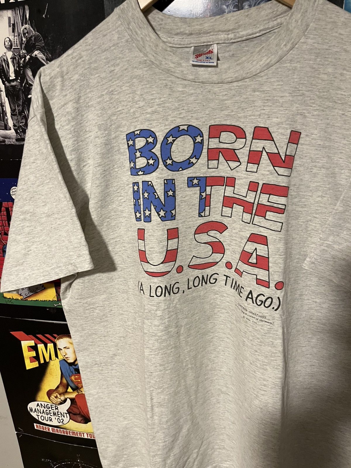 Jerzees × Vintage Vintage 90’s made in USA Born in USA Hallmark patriotic tee Size US XL / EU 56 / 4 - 3 Thumbnail