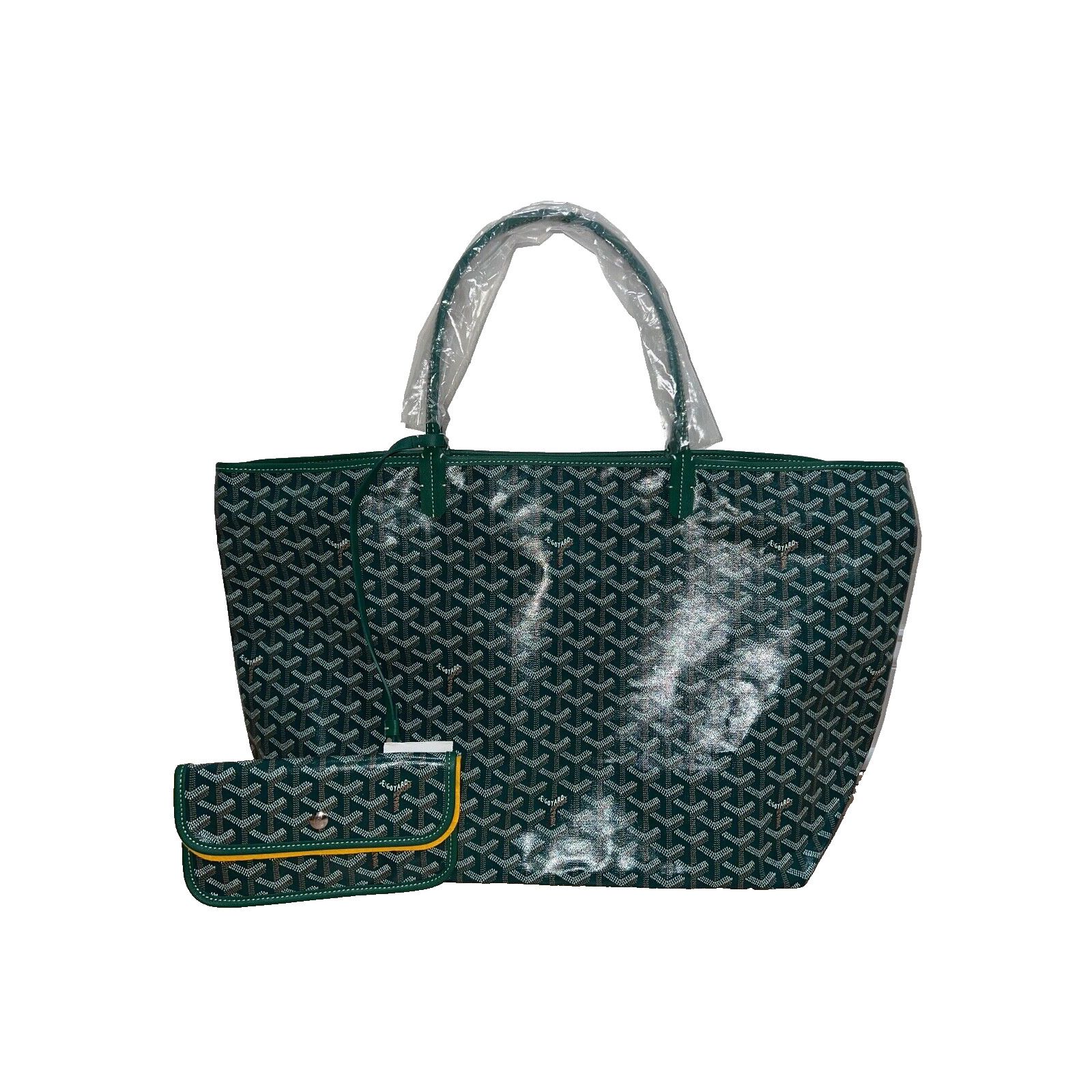 Goyard Goyard Green Goyardine Wallet Pouch Tote Handle Shoulder Bag Size ONE SIZE - 3 Thumbnail