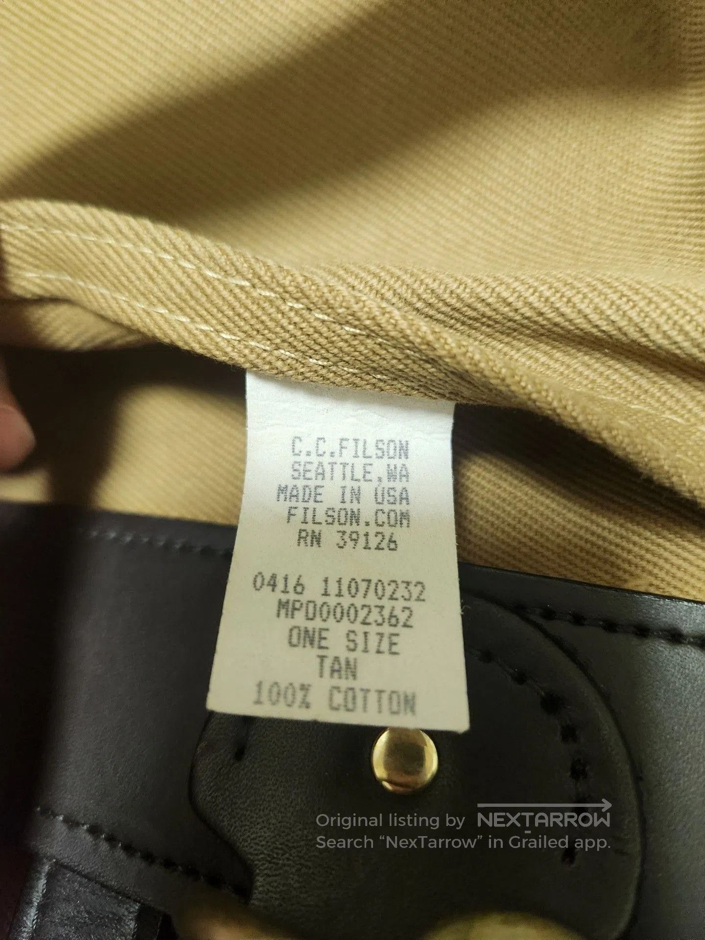 Filson Filson 70232 Khaki Shoulder Bag. Size ONE SIZE - 5 Thumbnail