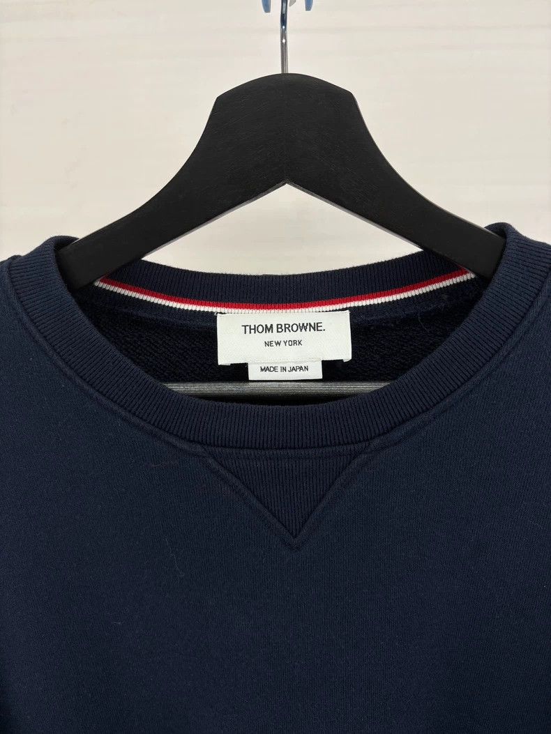 Thom Browne Thom Browne Dark blue four stripe hoodie Size US XL / EU 56 / 4 - 3 Thumbnail
