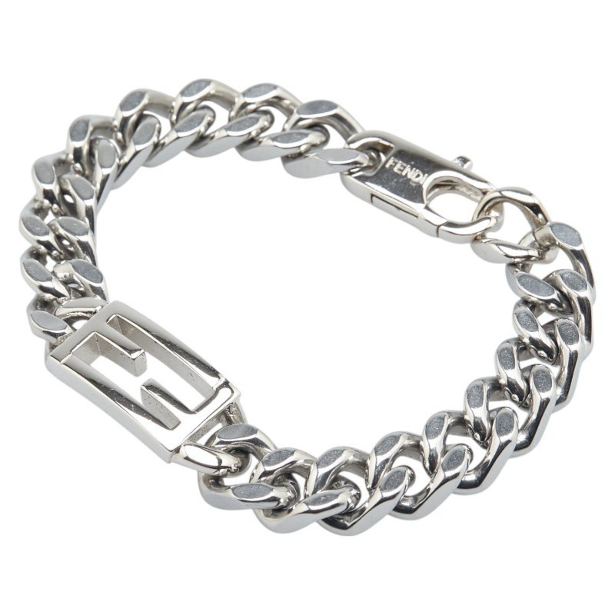 Fendi Fendi Baguette Chain Bracelet, Size XS, OB3024, Silver Metal, Women's, FENDI Size ONE SIZE - 1 Thumbnail