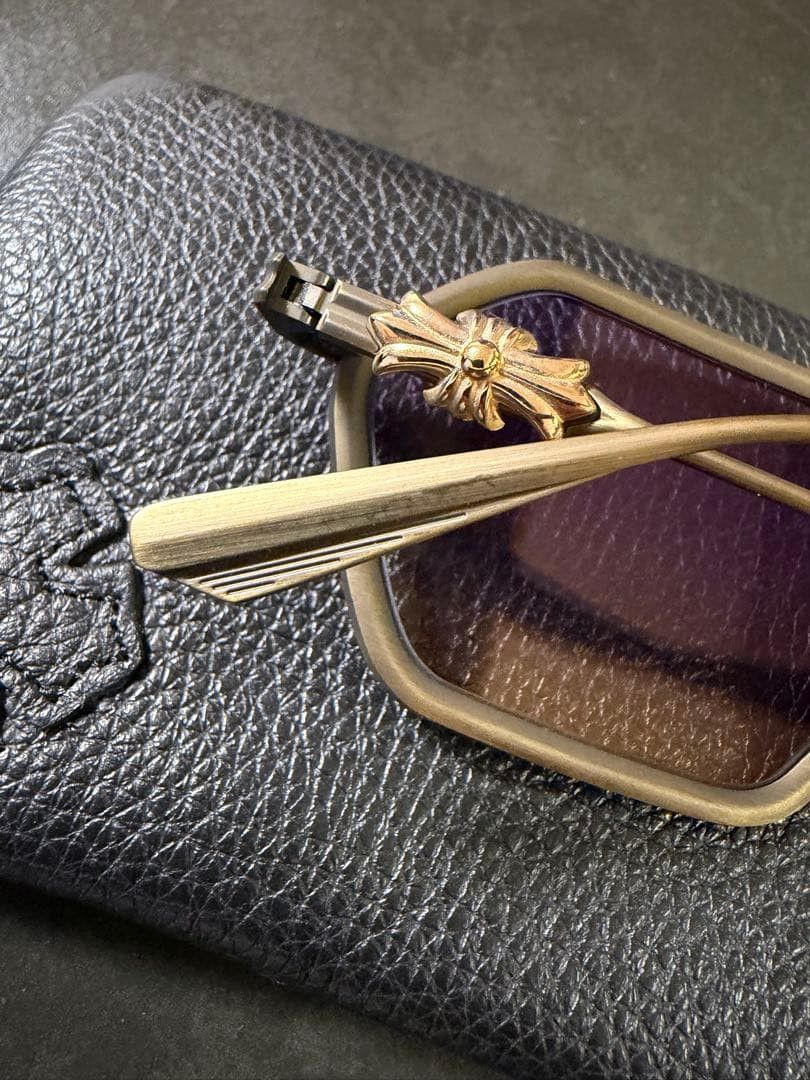 Chrome Hearts CHROME HEARTS DATASS Sunglasses Iron/Gold 54□21-148 Size ONE SIZE - 5 Thumbnail