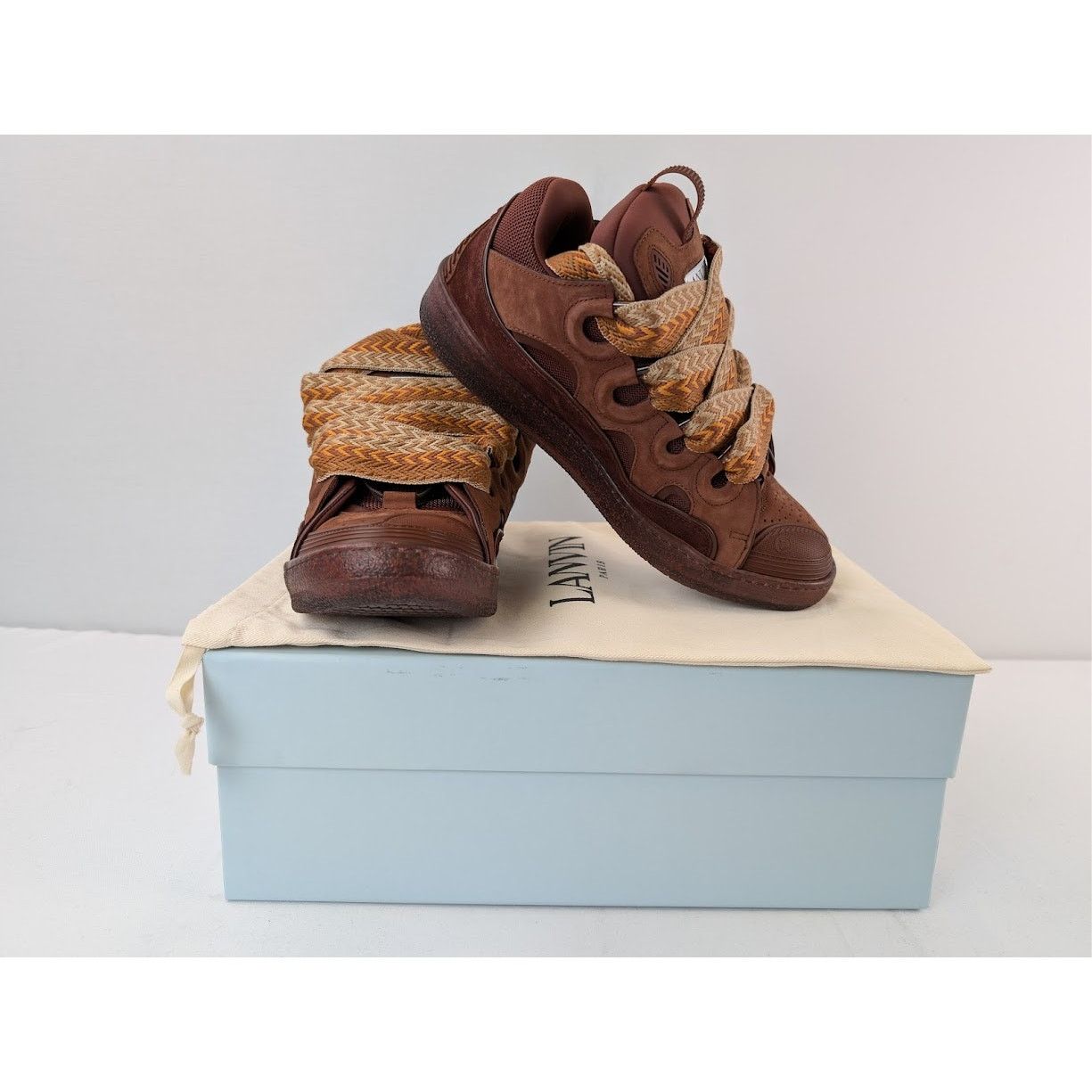Lanvin o1rshd1 Curb Sneakers in Dark Brown Size US 9 / EU 42 - 14 Thumbnail