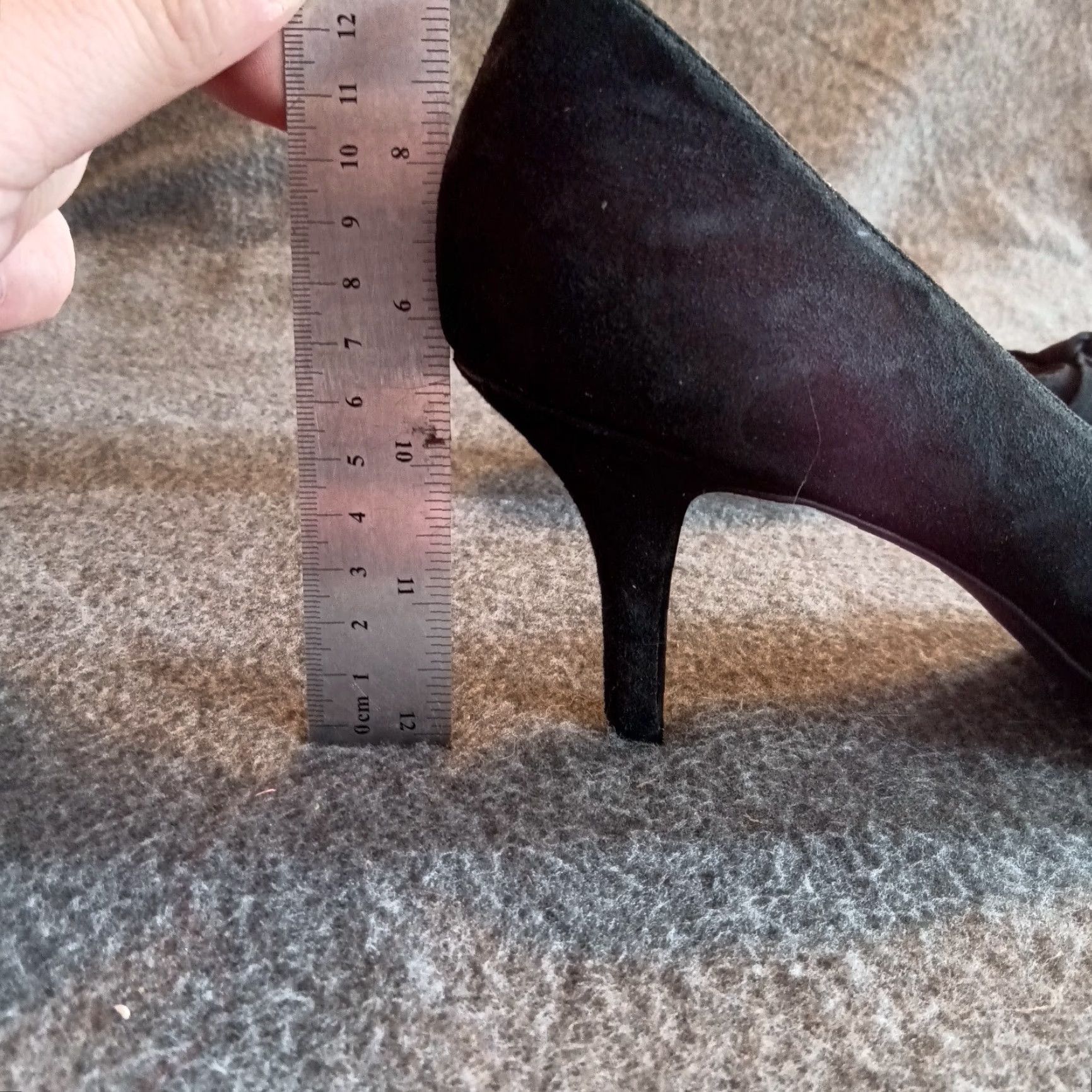 Alfani ALFANI Heel Pumps Womens 9M Black Classic Leather Bow Round Toe High Heel Size M / US 6-8 / IT 42-44 - 8 Thumbnail