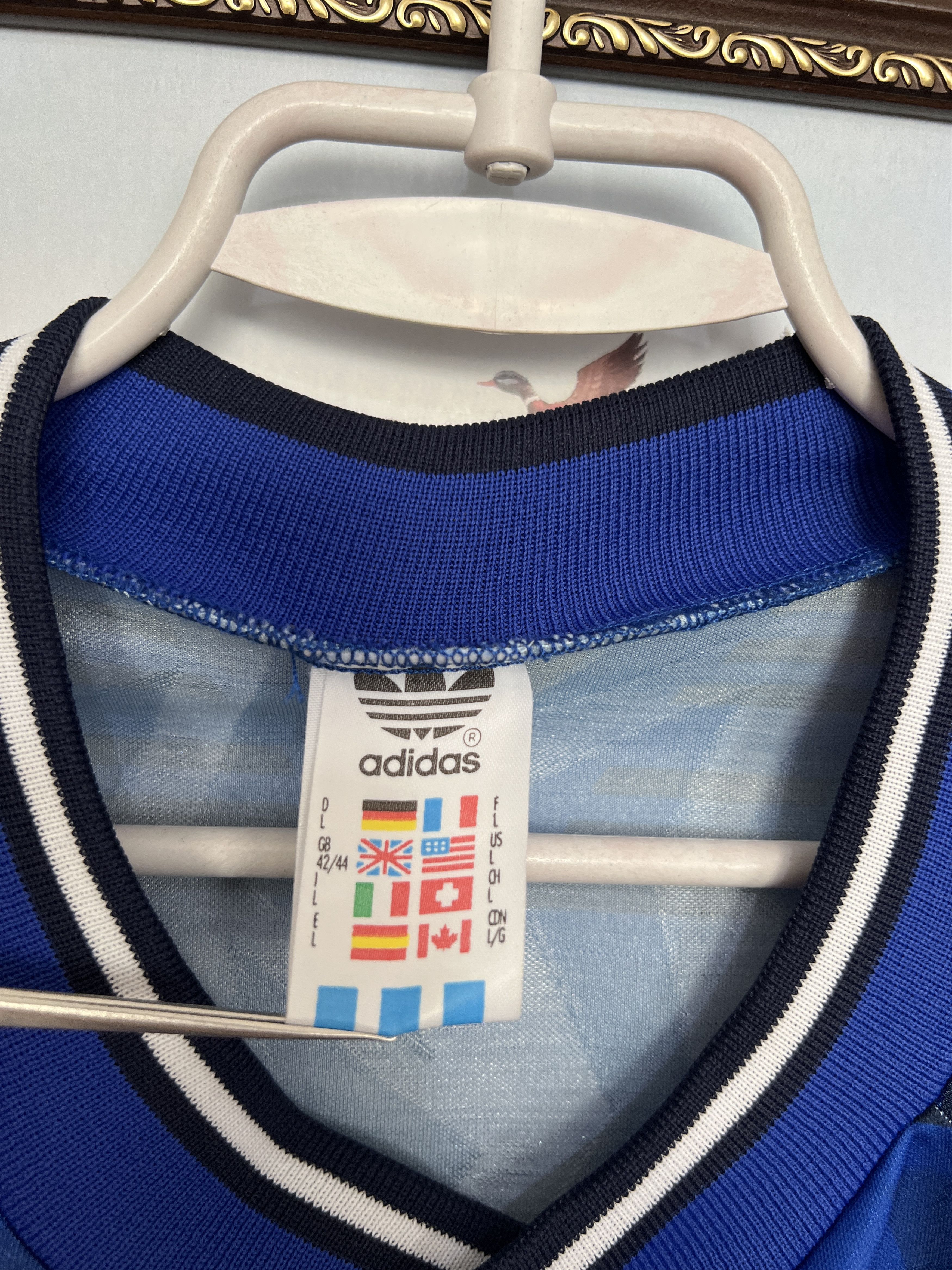 Adidas Football Template Shirt Soccer Long Sleeve Jersey Trikot Size US L / EU 52-54 / 3 - 7 Thumbnail