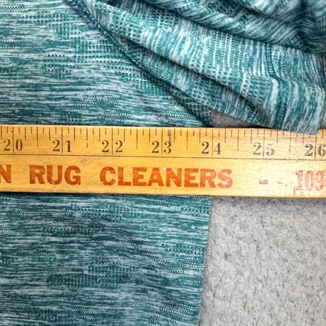 Vintage Reel Legends Shirt Adult Large Teal Heather Performance Fishing V-Neck Tee Mens Size US L / EU 52-54 / 3 - 7 Thumbnail