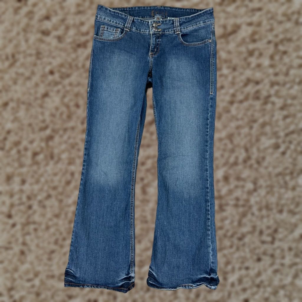 Vintage Cruel Girl Jeans Womens Bootcut Denim Blue 30x32 11 Regular Cotton Embroidered Pockets Zipper Zip Inseam 32 Size 32" / US 10 / IT 46 - 1 Thumbnail