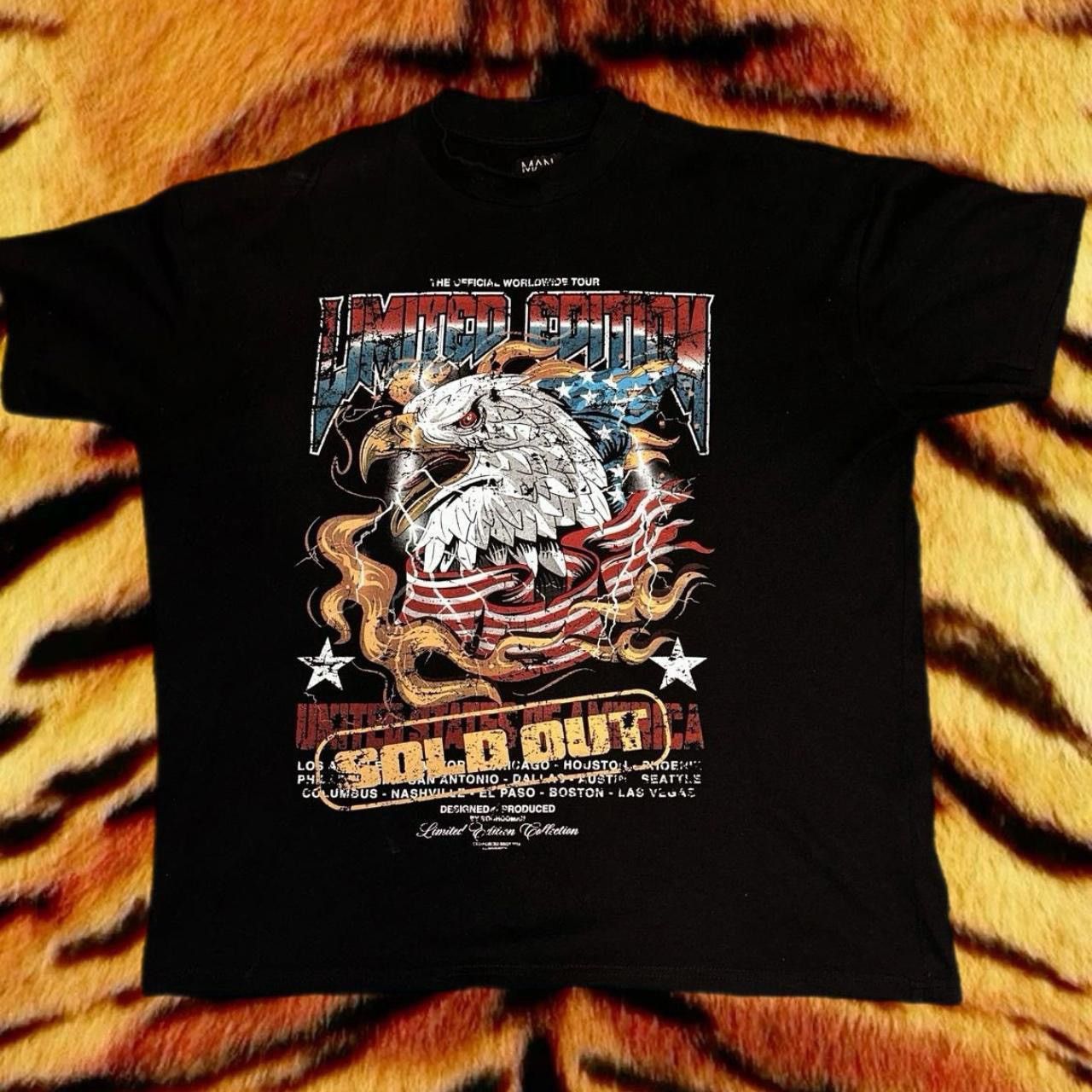 Boohoo × Vintage Limited Edition BoohooMan USA black t-shirt Size US L / EU 52-54 / 3 - 1 Thumbnail