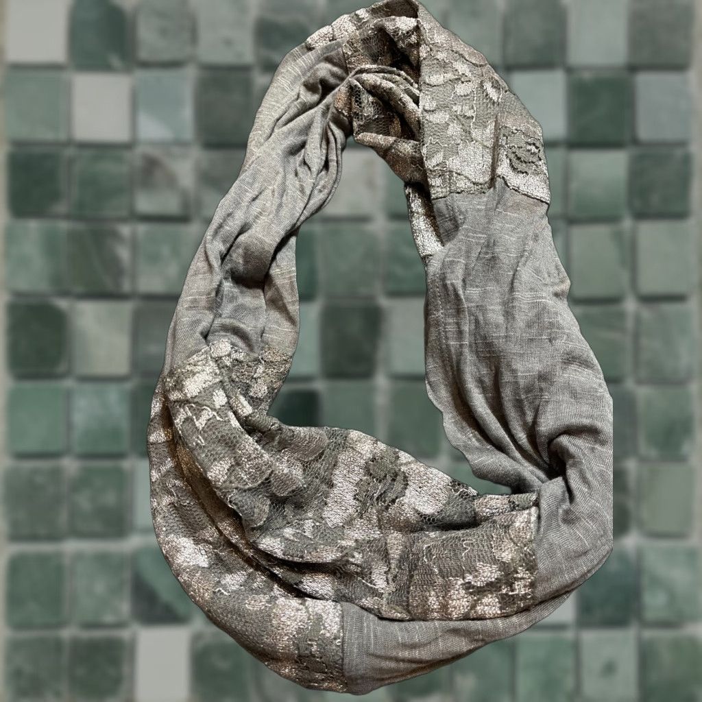 Ann Taylor Ann Taylor Scarf Shawl Women Gray Size ONE SIZE - 1 Preview
