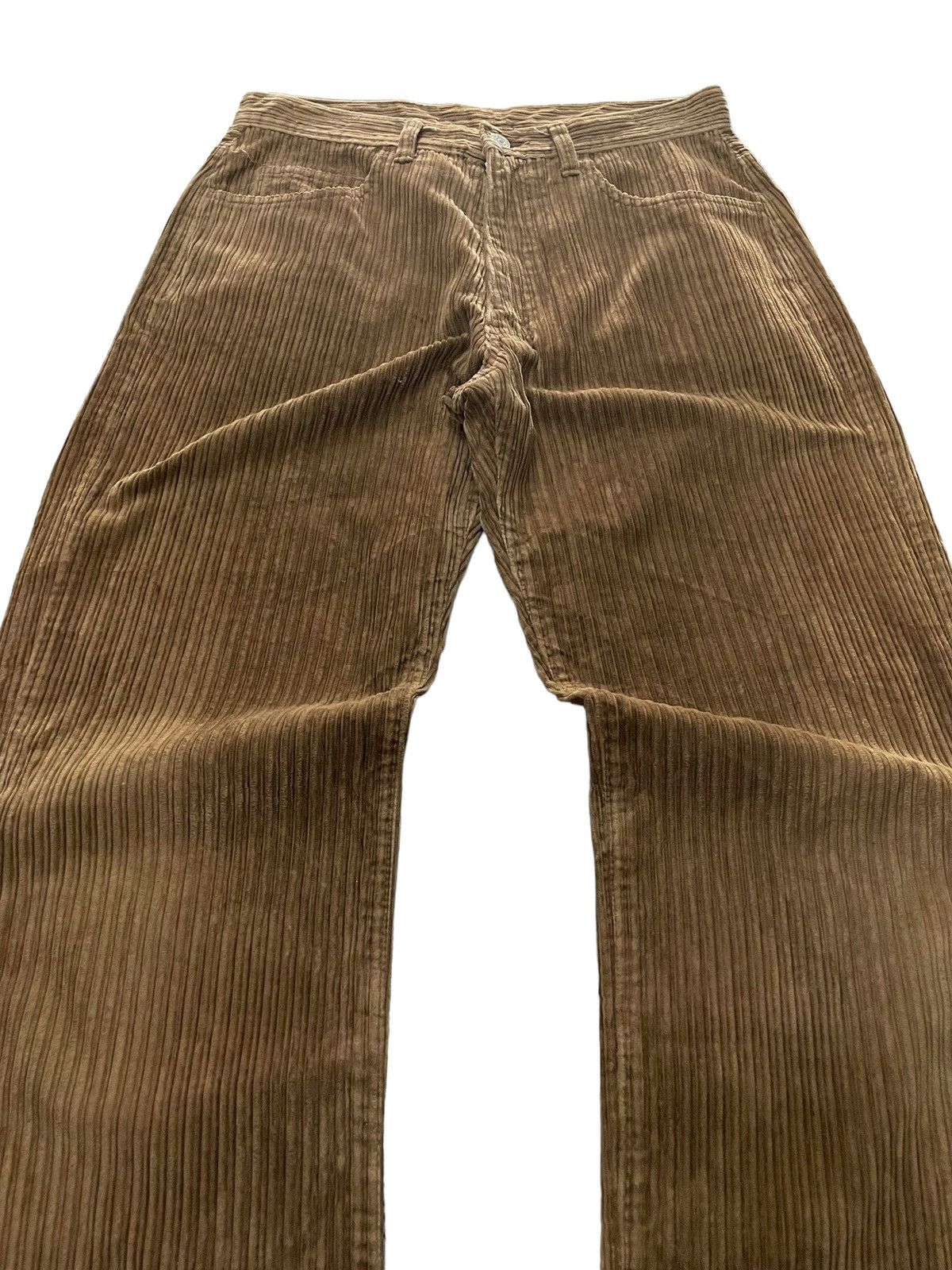 Beams Plus × Hysteric Glamour Beams Japan Brown Tan Corduroy Straight Fit Pants Size US 29 - 8 Thumbnail