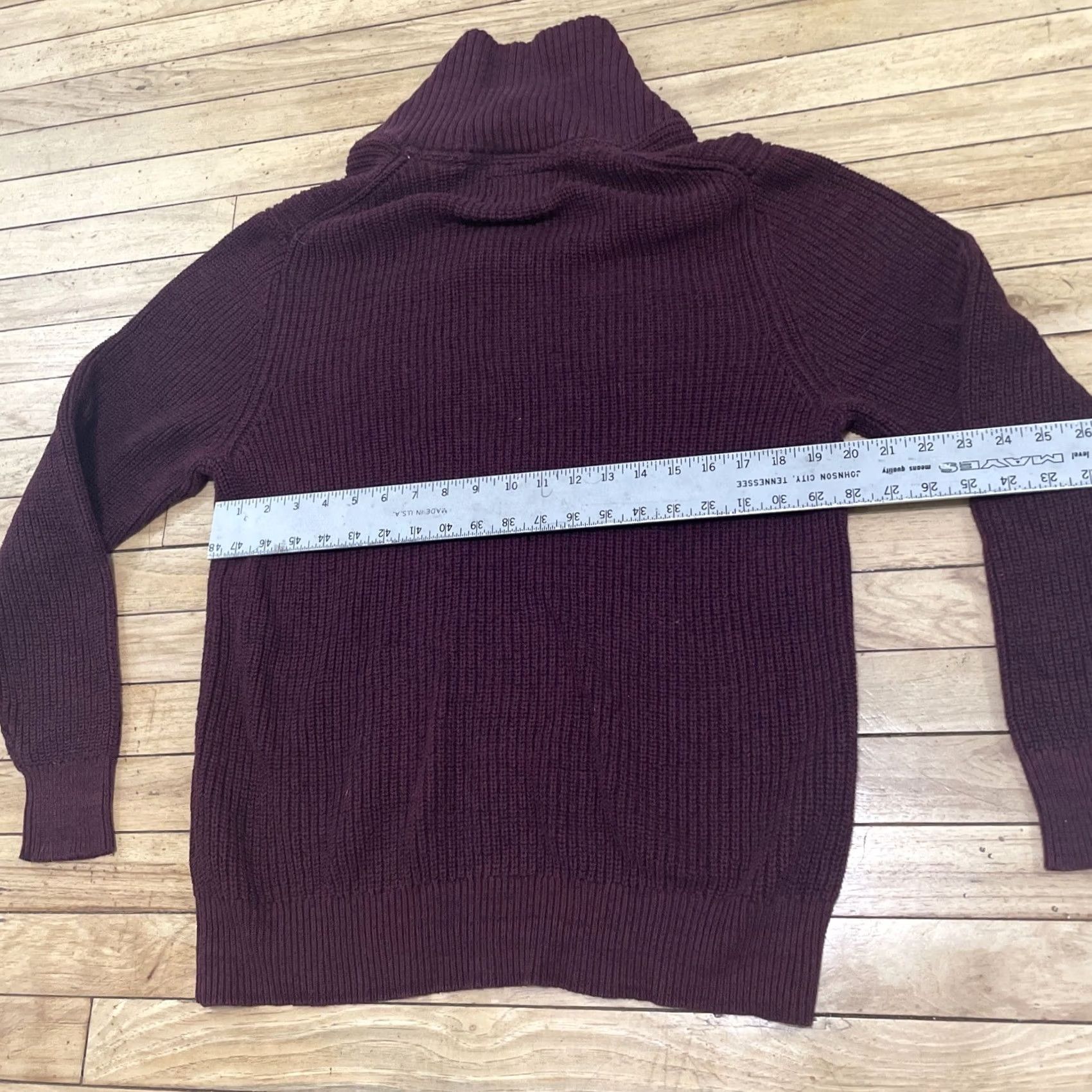 Weatherproof VINTAGE WEATHERPROOF Sweater Men L Cowl Neck Red Maroon Heavy Pullover L Shirt Size US L / EU 52-54 / 3 - 7 Thumbnail