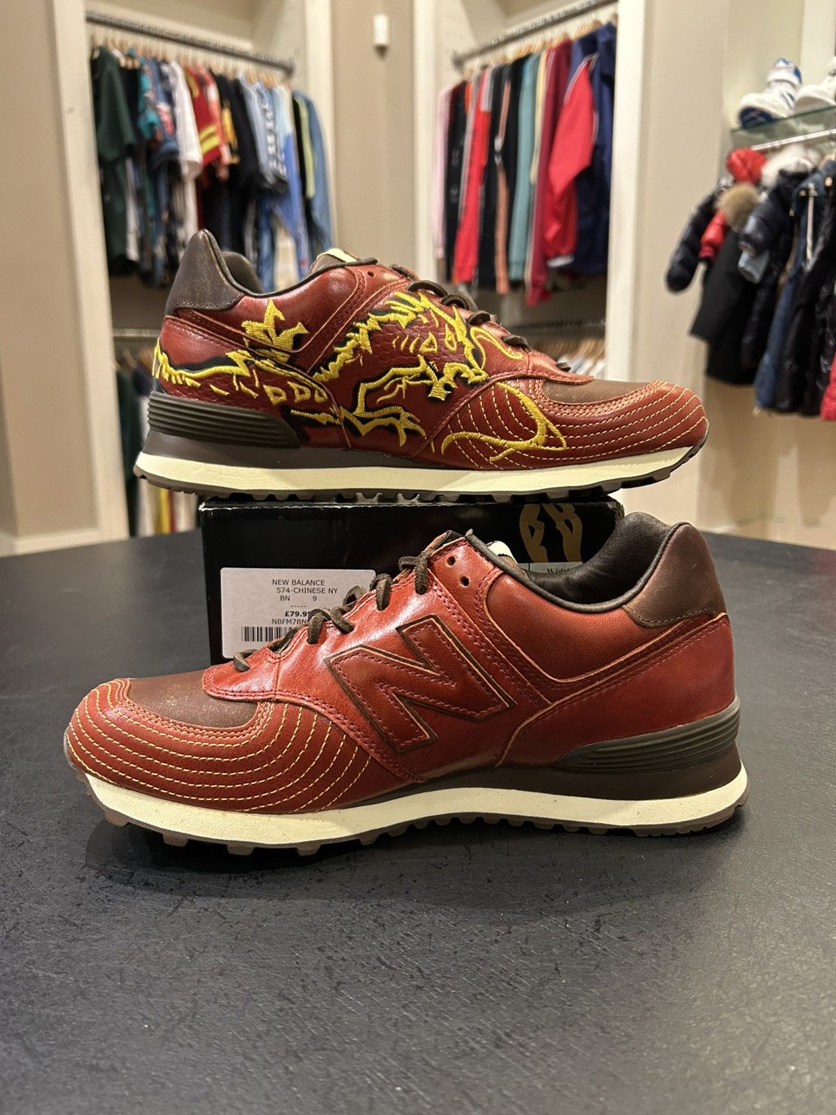 New Balance New Balance 574 Red Dragon Size US 9 / EU 42 - 2 Thumbnail