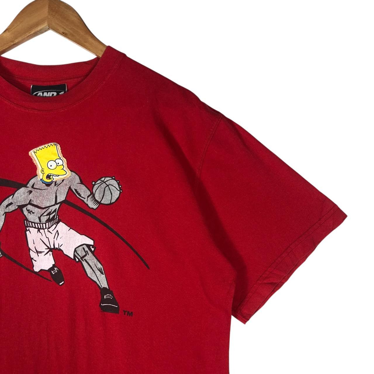 Vintage Vintage AND 1 Red Basketball T-Shirt Size US XL / EU 56 / 4 - 4 Thumbnail
