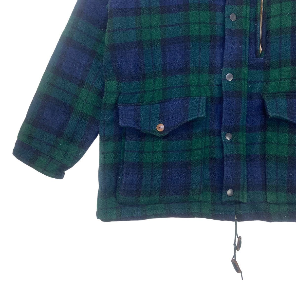 Polo Ralph Lauren Vtg PRL Checkered Plaid Tartan Wool Heavy Coat Size US L / EU 52-54 / 3 - 7 Thumbnail
