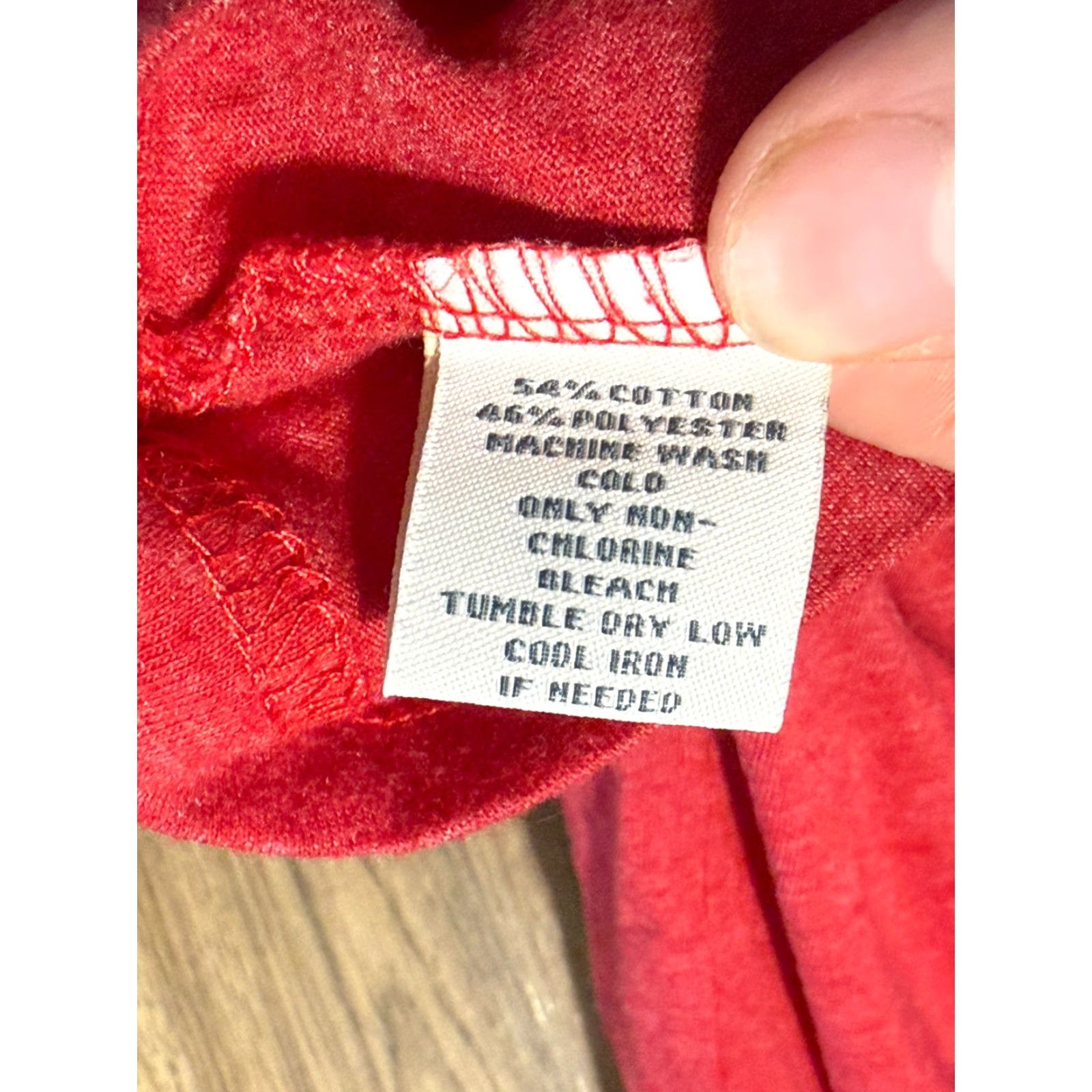Vintage J. American Vintage Shirts Men's XL Red Short Sleeve Crew Neck T-Shirt Regular Fit Size US XL / EU 56 / 4 - 7 Thumbnail