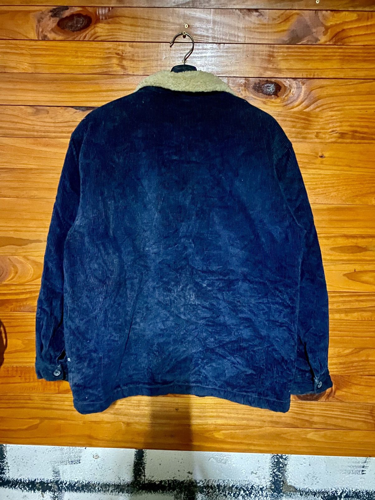 Vintage Vintage Piko Hawaiian Longboard Navy Corduroy Sherpa Jacket Size US M / EU 48-50 / 2 - 10 Thumbnail