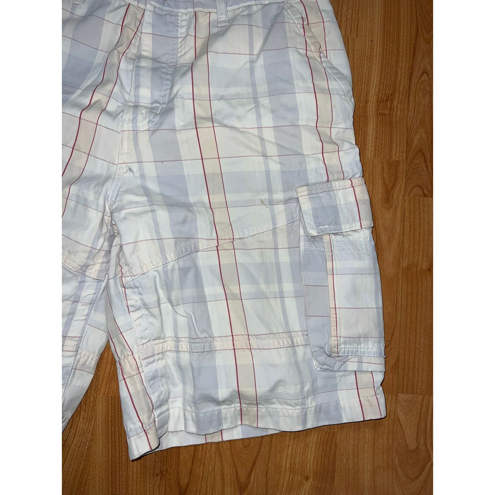 Chip & Pepper Chip and Pepper Cargo Shorts Checkered Striped 32 Small Hole Size US 32 / EU 48 - 3 Thumbnail