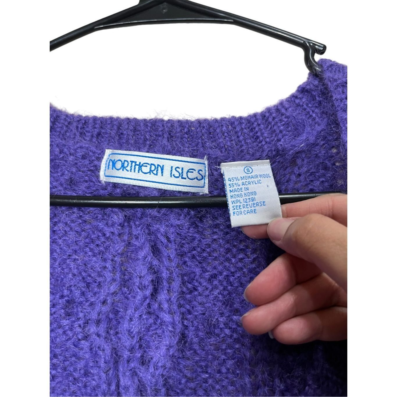 Northern Isles Vintage Northern Isles Purple Mohair Wool Blend Sweater Size Size S / US 4 / IT 40 - 4 Thumbnail