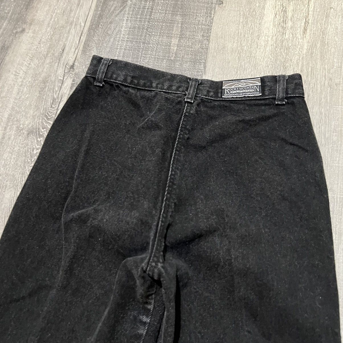 Vintage VTG Rockies Western Bareback High Waisted Black USA Jeans Size 27" / US 4 / IT 40 - 4 Thumbnail