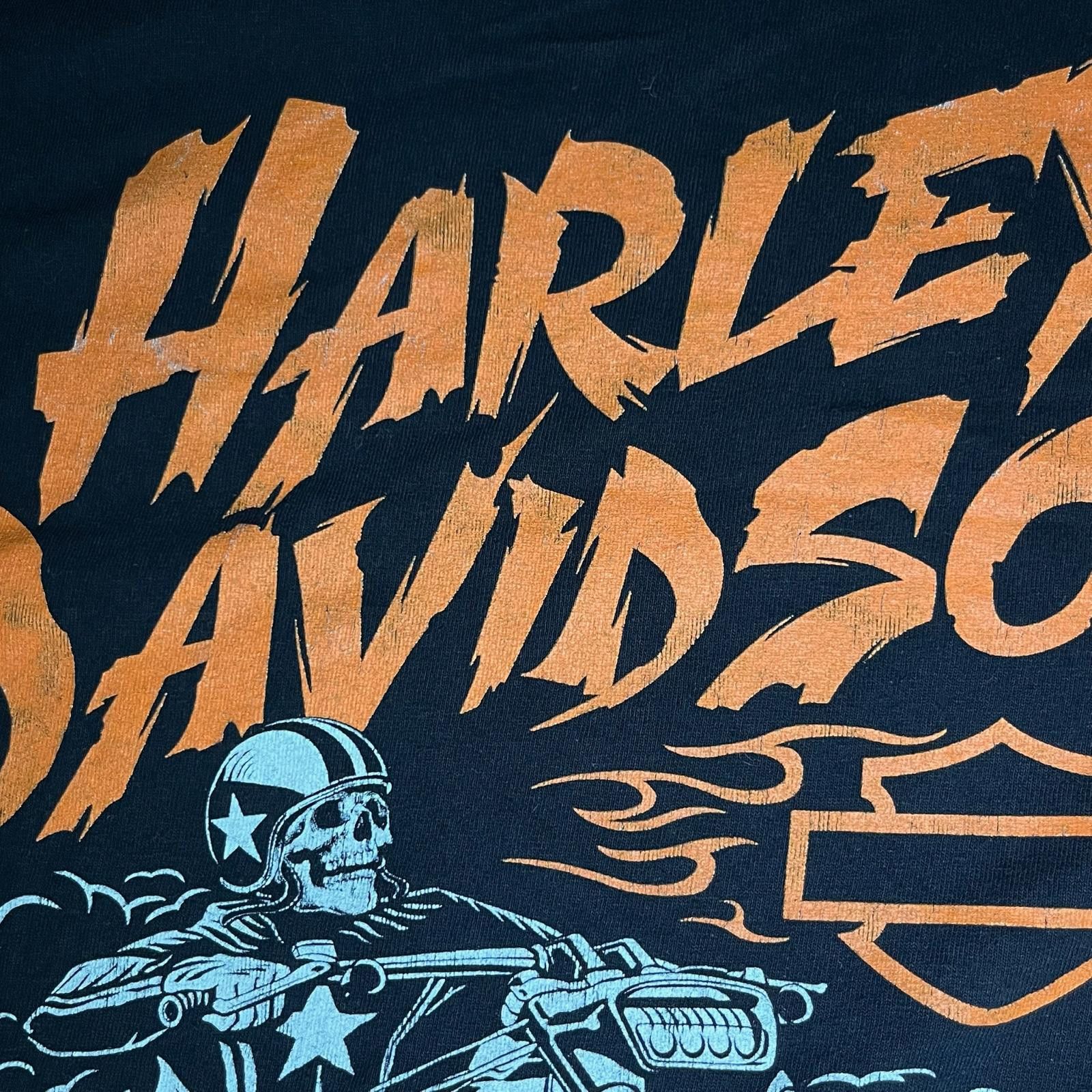 Harley Davidson 🏍️ Harley-Davidson “Skeleton Rider” Graphic Tee – Size XL Size US XL / EU 56 / 4 - 6 Thumbnail