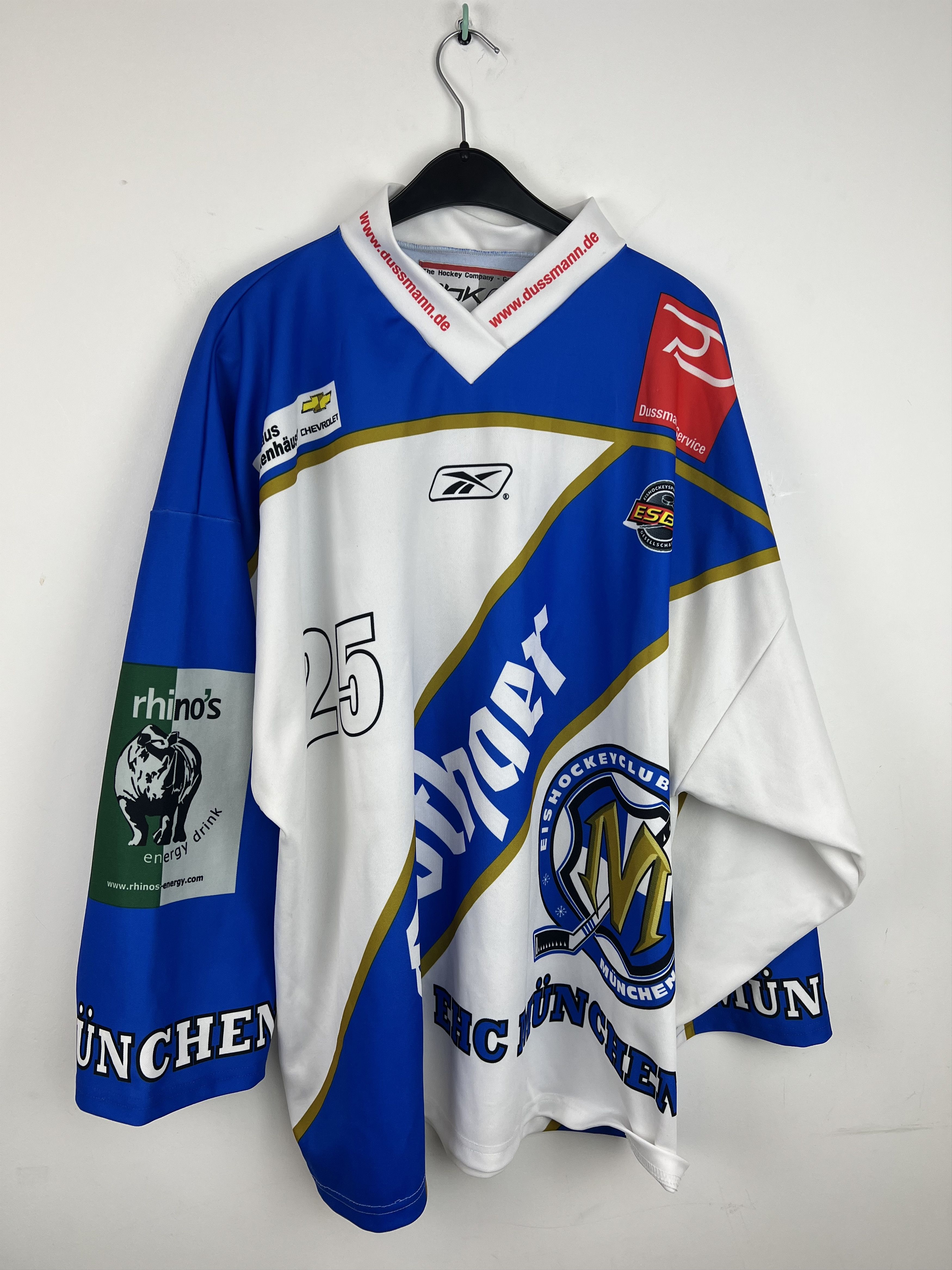 Ccm EHC Munchen München #25 SCHNEIDER hockey jersey Size US XL / EU 56 / 4 - 1 Thumbnail