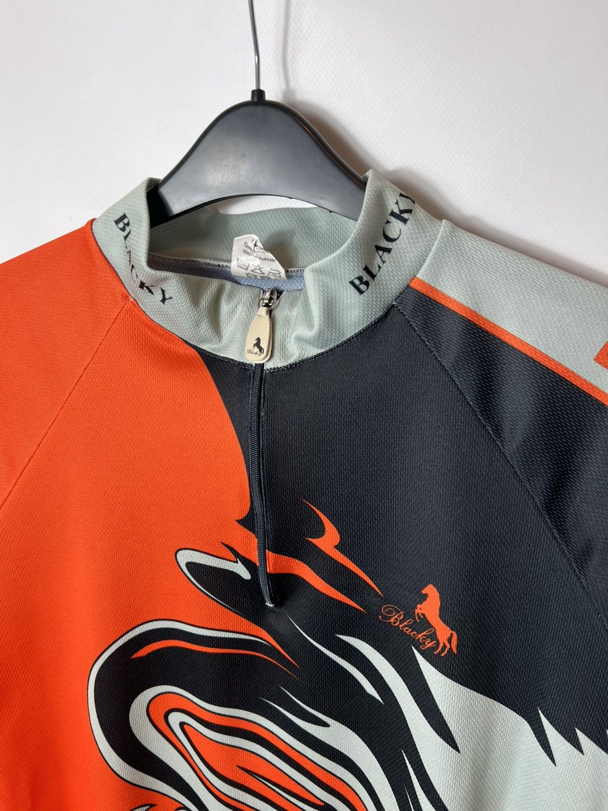 Vintage Vintage 90s Blacky Switzerland Dark Zone Velo Cycle Jersey Size US XXL / EU 58 / 5 - 6 Thumbnail