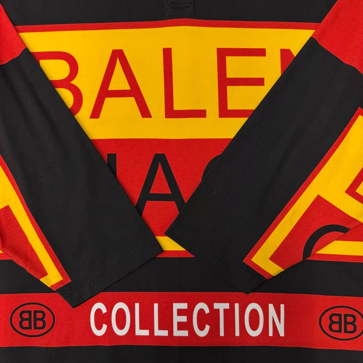 Balenciaga Balenciaga Color-Block Hockey Long Sleeve Polo Shirt Q10 Size US M / EU 48-50 / 2 - 3 Thumbnail